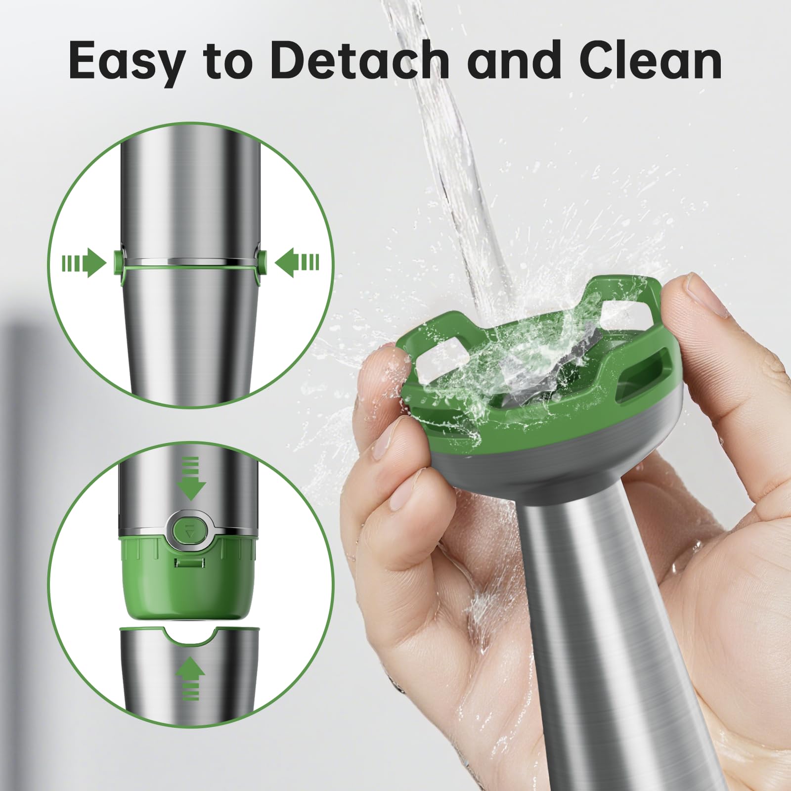 Turelar Immersion Blender Handheld 5 in 1 Hand Blender Set 1100W by turelar - Angle View 7