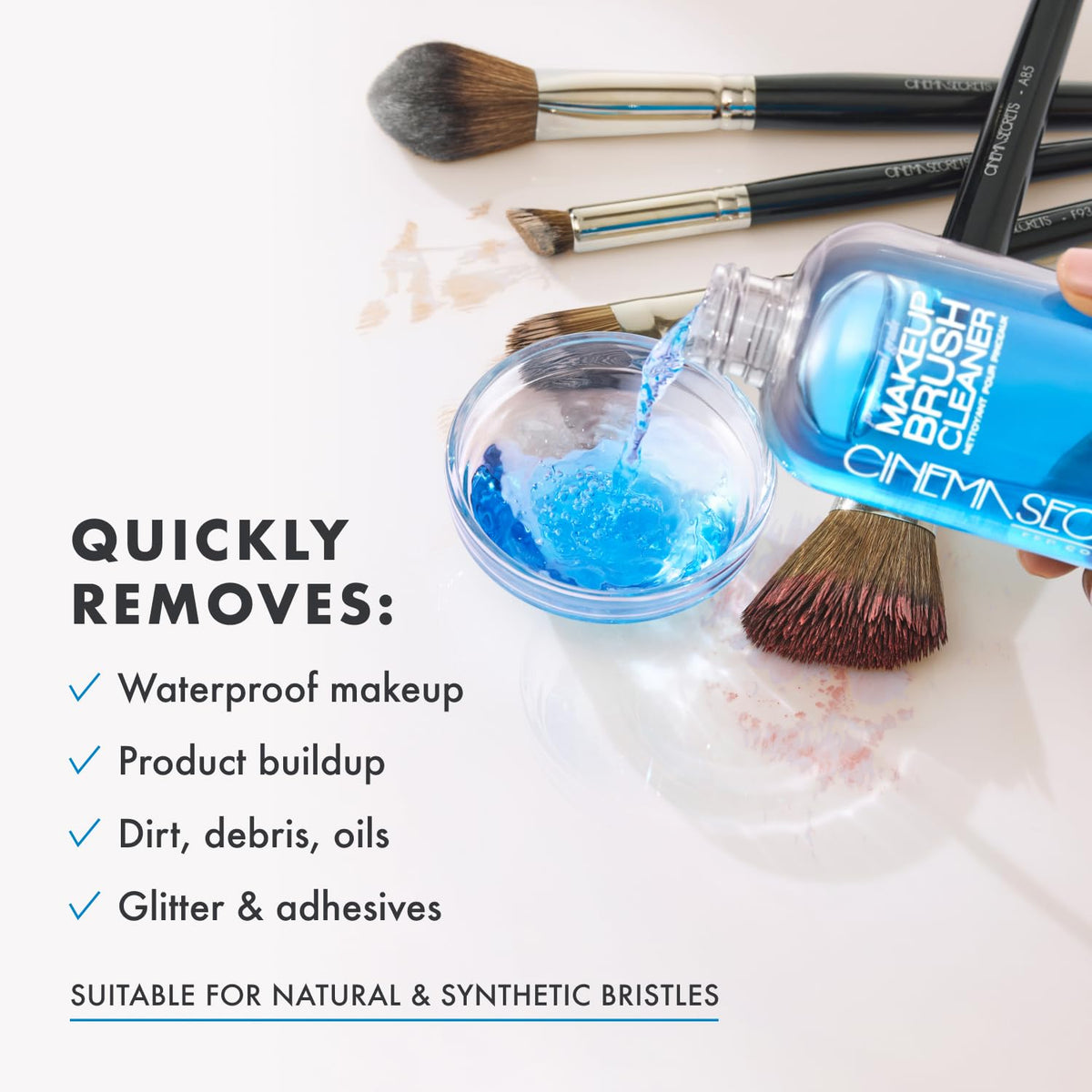 Cinema Secrets Original Blue Vanilla Makeup Brush Cleaner - CINEMA SECRETS Official Imagery - 5