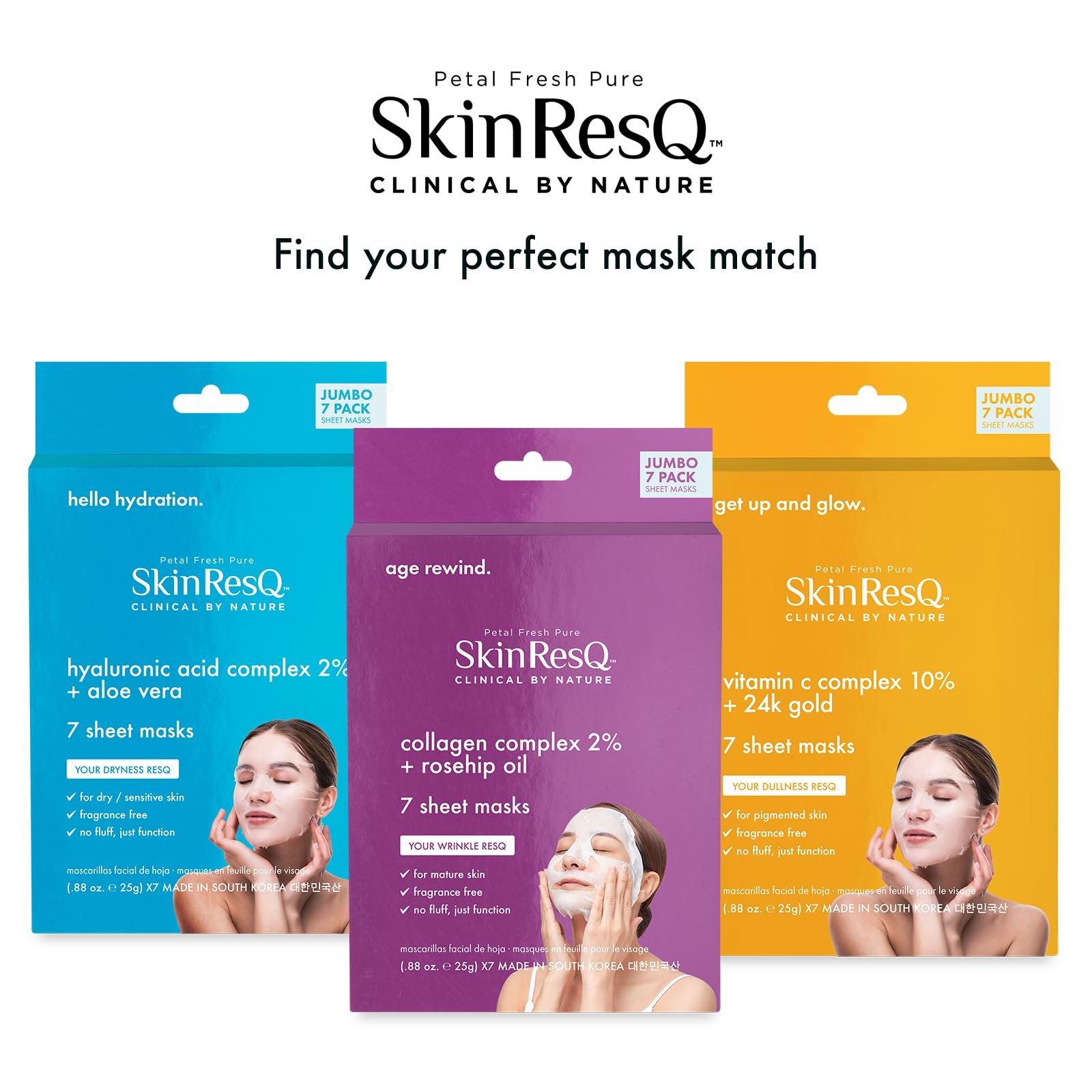 Petal Fresh Skin ResQ Age Rewind Sheet Mask with Collagen - Petal Fresh