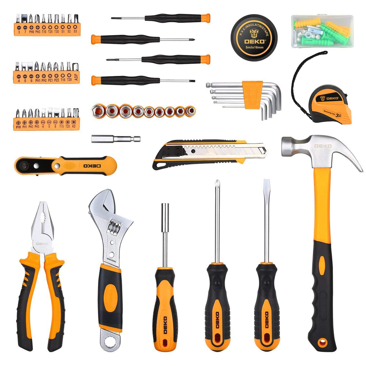 DEKOPRO 100 Piece Home Repair Tool Set General Household - DEKOPRO Official Imagery - 5