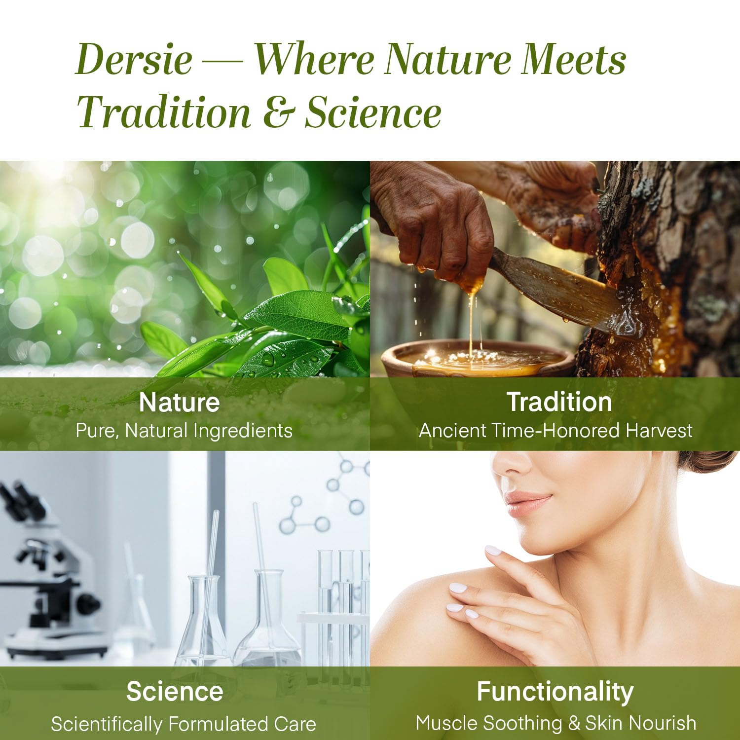 Dersie Frankincense Balm - 4 oz | Soothes Muscles & Joints, Supports Skin Renewal & Nourishment – All Natural Balm for Muscle, Joint & Foot Discomfort and Dry Skin, Infused with Frankincense Oil
