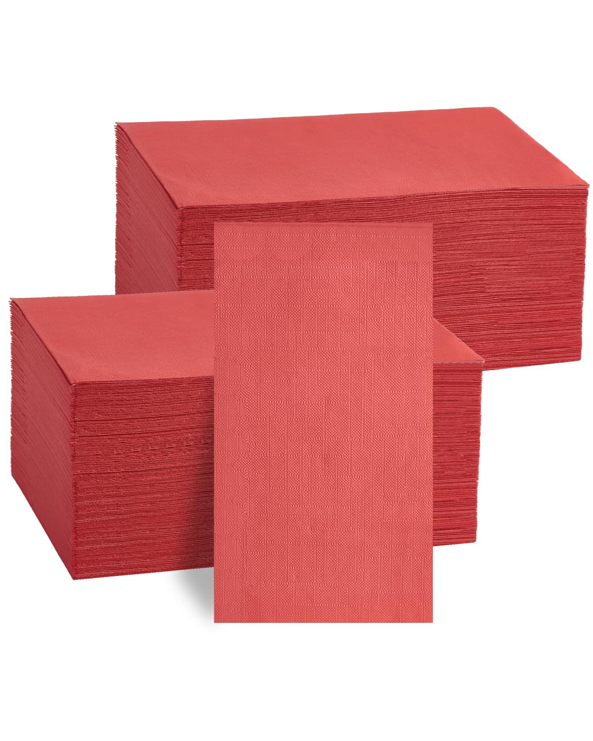 Goodluck 100-Pack Red 3-Ply Disposable Guest Napkins, - Goodluck Official Product View 10