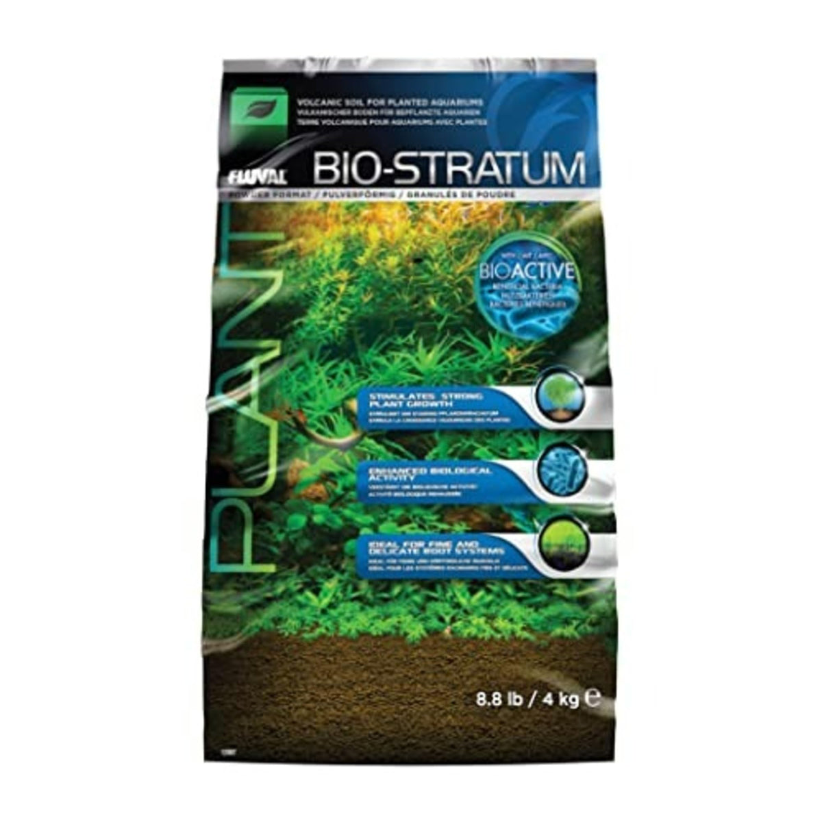 Fluval 12697 Volcanic Soil Bio Stratum for Planted Tanks 8 8 - Fluval Official Imagery - 1
