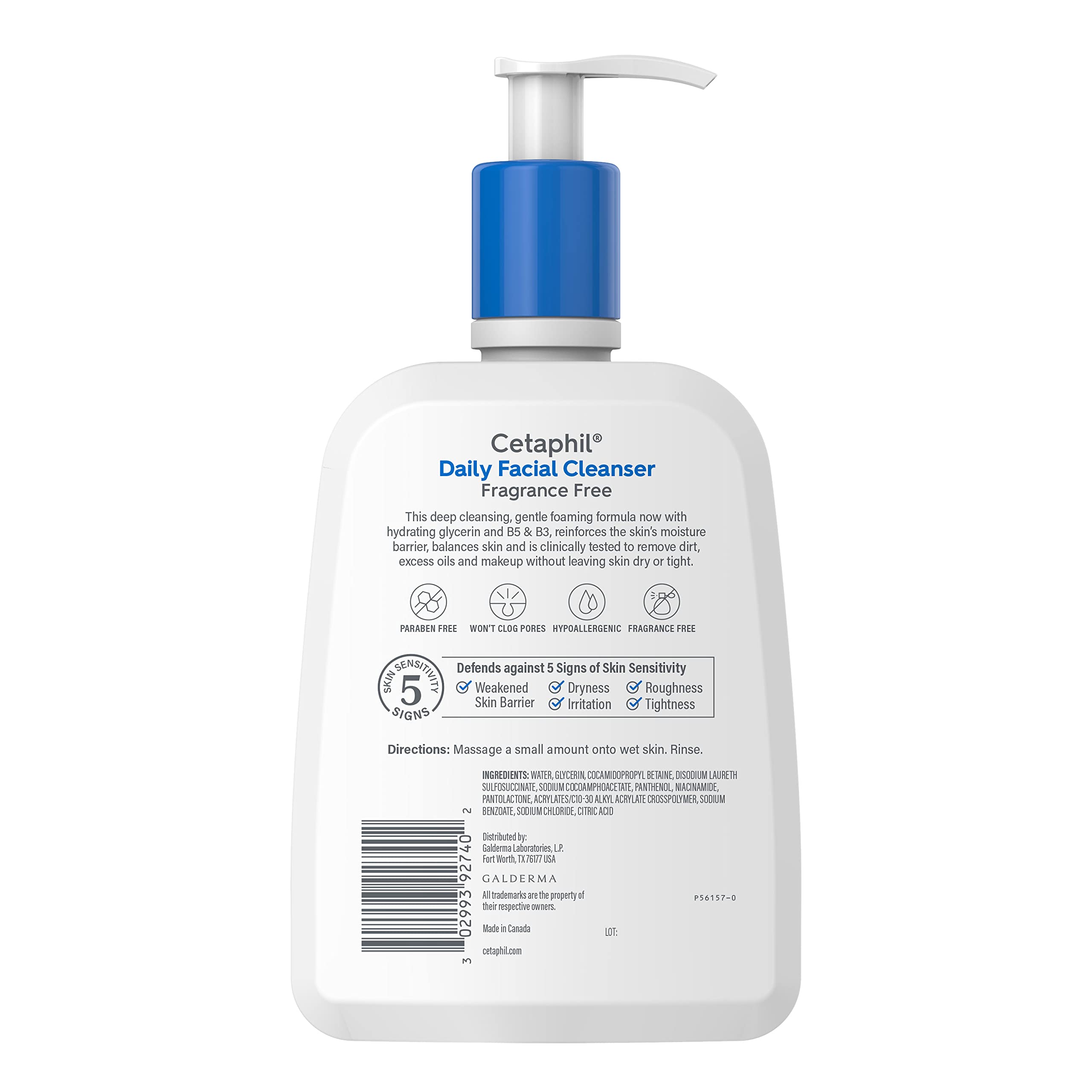 Cetaphil Daily Facial Cleanser, Oily & Combination Skin - Cetaphil Official Product View 3