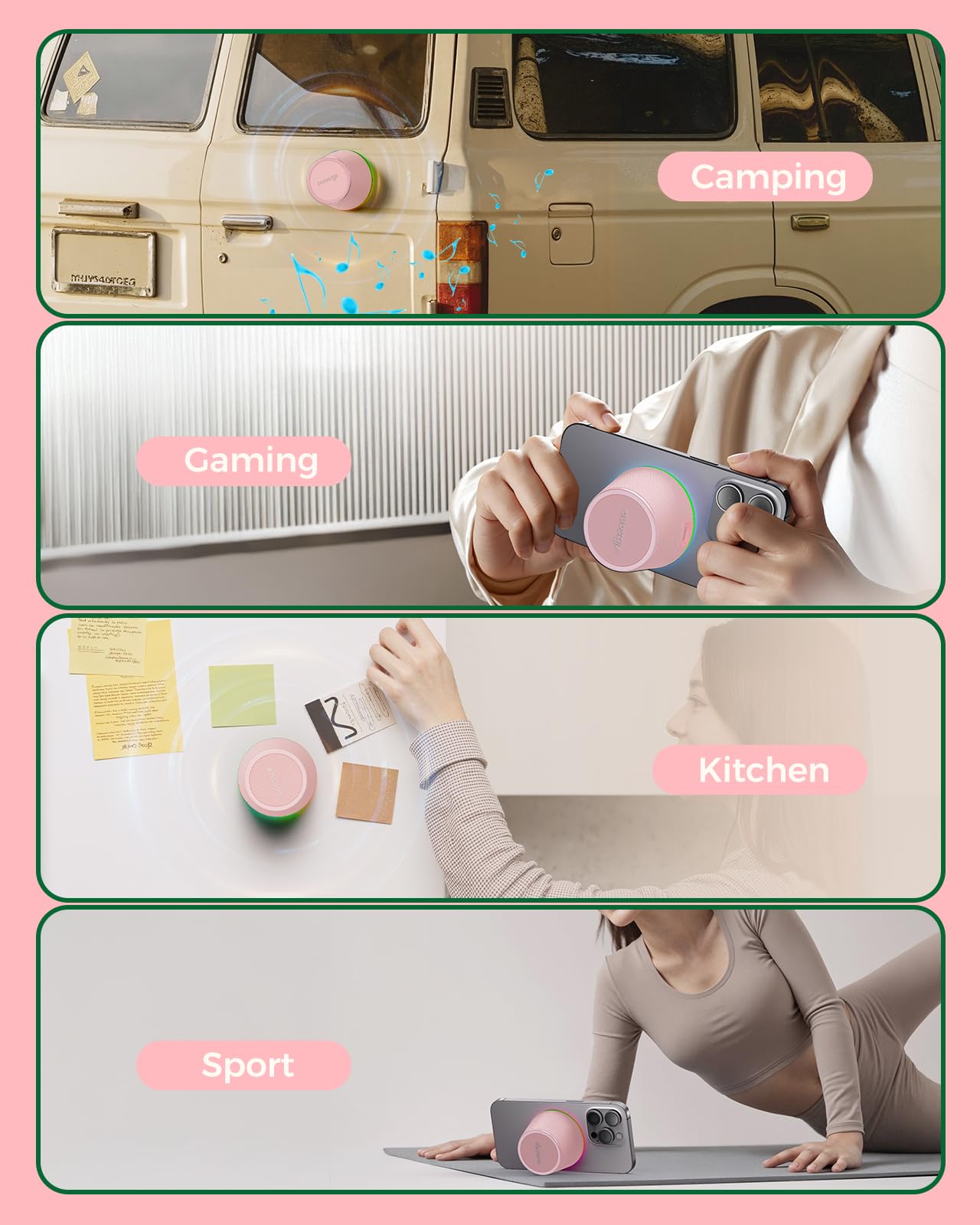 dbsono Small Portable Bluetooth Speaker Birthday Gifts Magnetic Phone - View 9