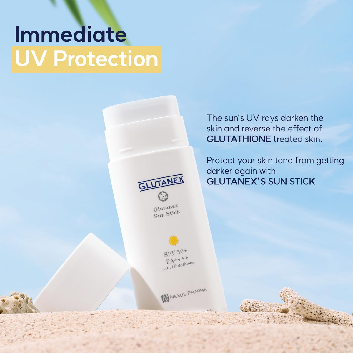 Glutanex Sun Stick SPF 50 PA 30g - Glutanex Official Imagery - 5