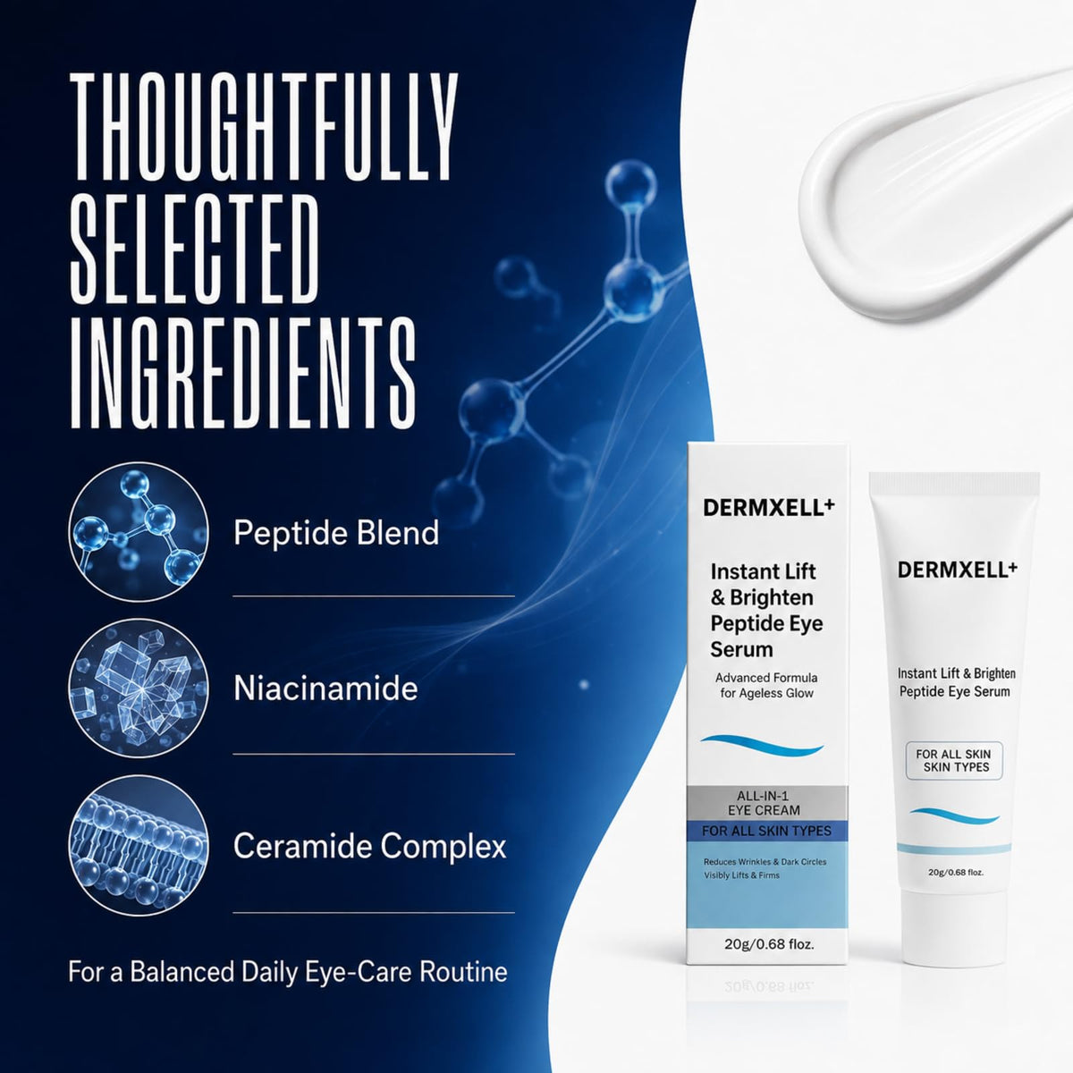 Dermxell Instant Lift Brighten Peptide Eye Serum - RIWYDMA Official Imagery - 5