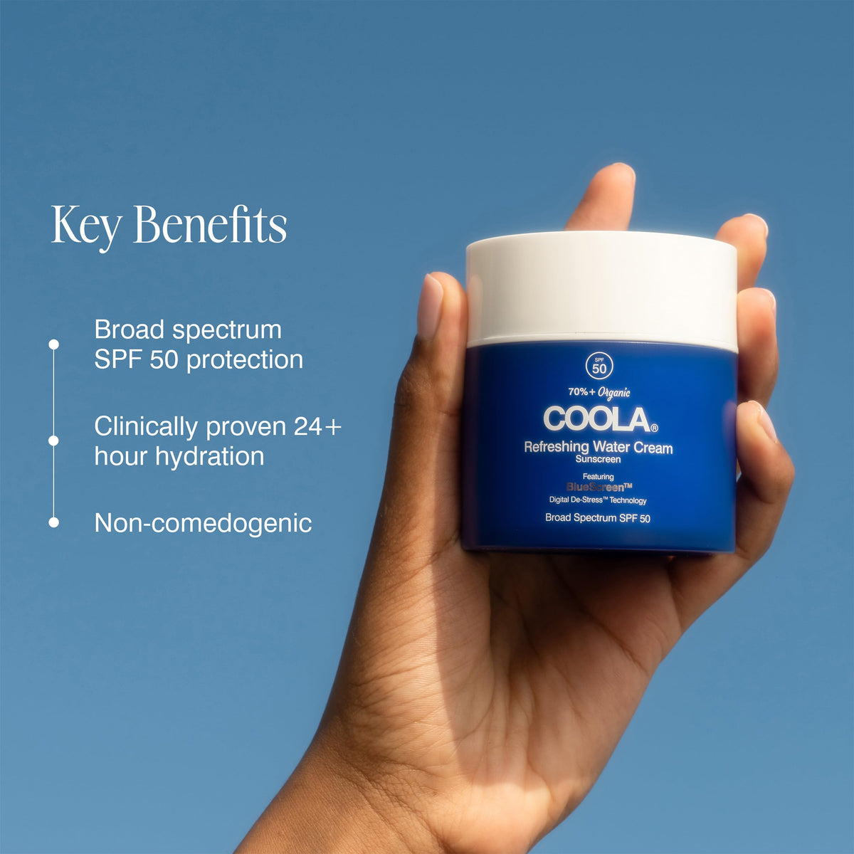 COOLA Refreshing Water Cream SPF 50 Hydrating Face Sunscreen - Premium Selection Official Imagery - 4