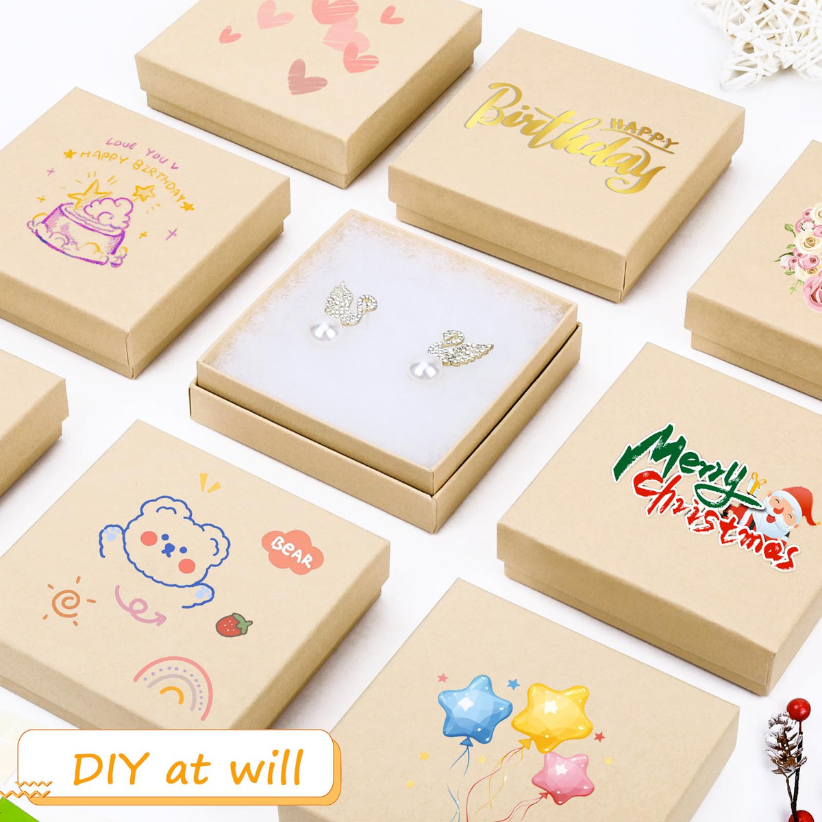 Jewelry Gift Boxes Cardboard Jewelry Boxes 40 Pack 3 5x3 5x1 - batifine Official Imagery - 6