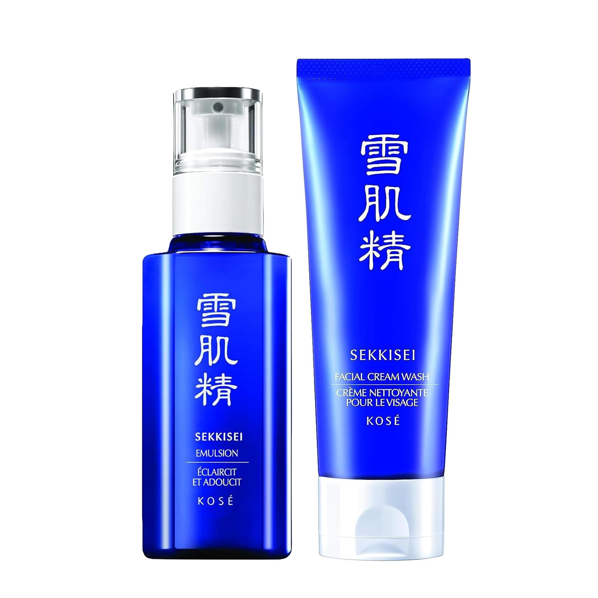 SEKKISEI Daily Care Duo Bundle Set: Facial Cream Wash (4.5 oz) - SEKKISEI