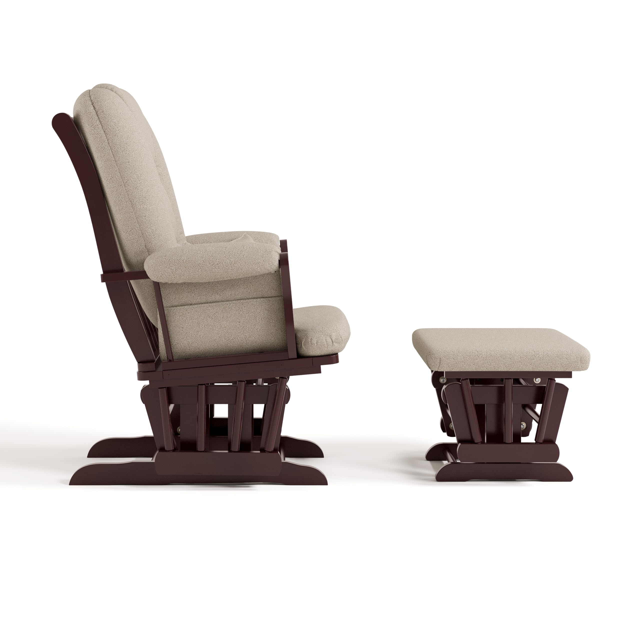 Storkcraft Tuscany Glider &amp; Ottoman and Lumbar Pillow, - Storkcraft