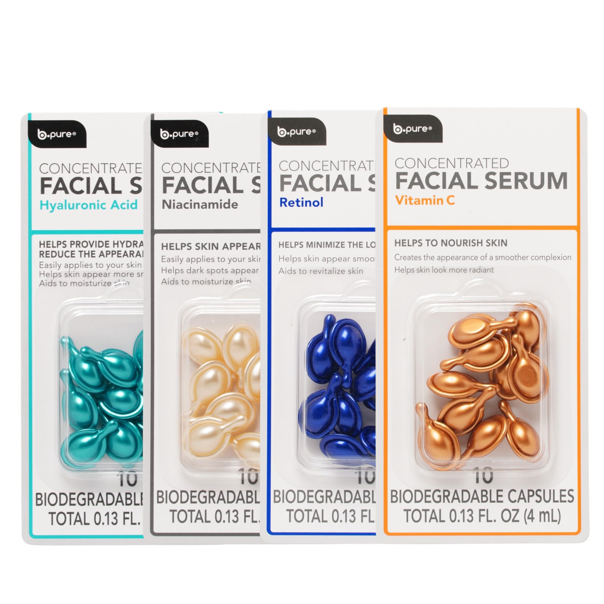 b.pure Hydration, Brightening, and Oil Control Facial Serum Kit - b.pure