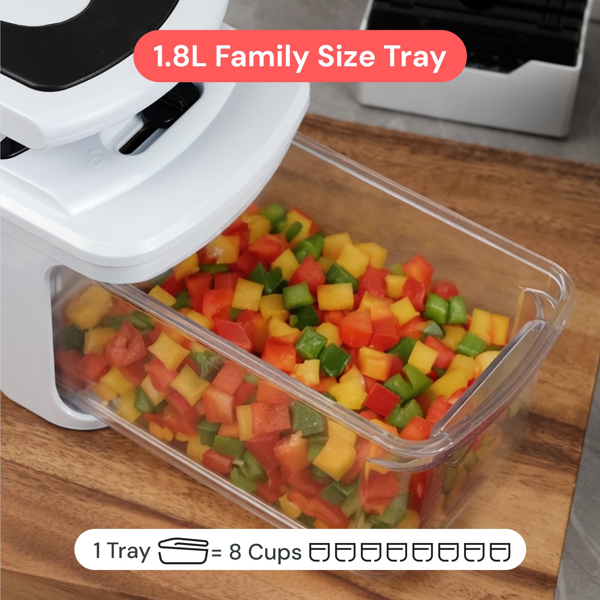 Fullstar Pro XL Vegetable Chopper & Mandoline Slicer w Pull-Out C by fullstar - Angle View 8