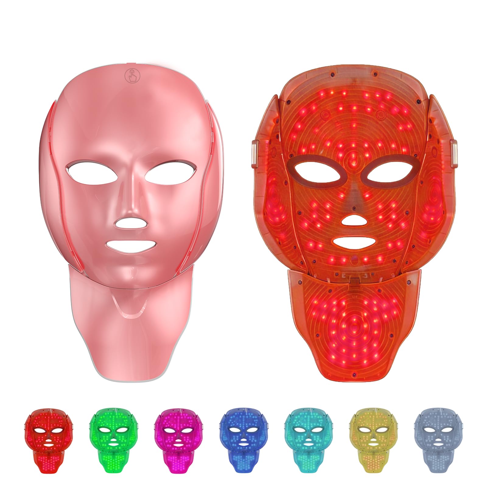 3D Red Light Therapy LED Face & Neck Mask by AIHEU