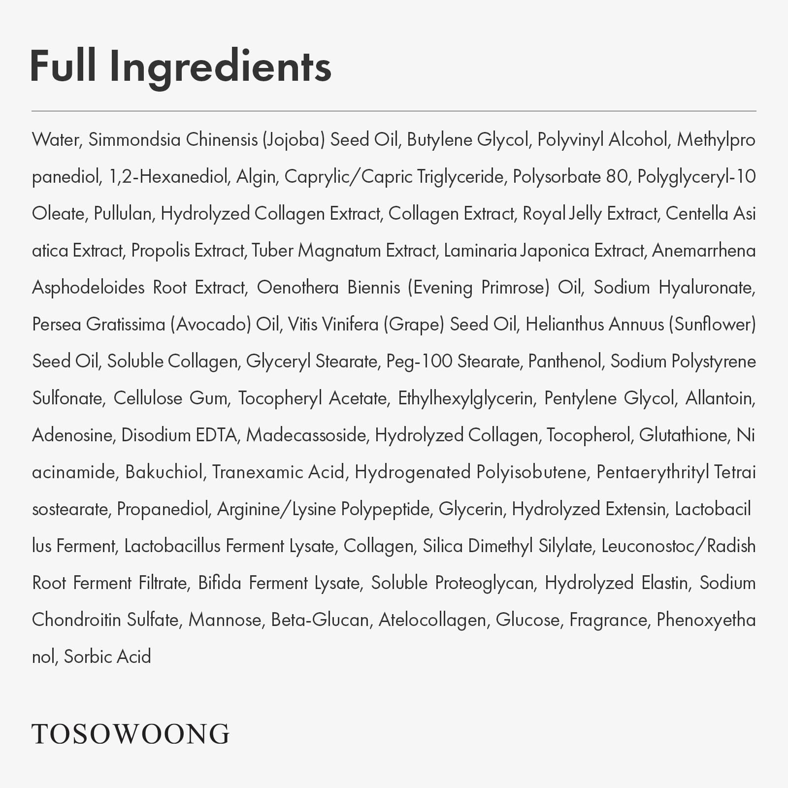 TOSOWOONG Real Collagen Fit, Easy Peel-Off Mask for Firming, Glass Skin - TOSOWOONG Official Product View 8