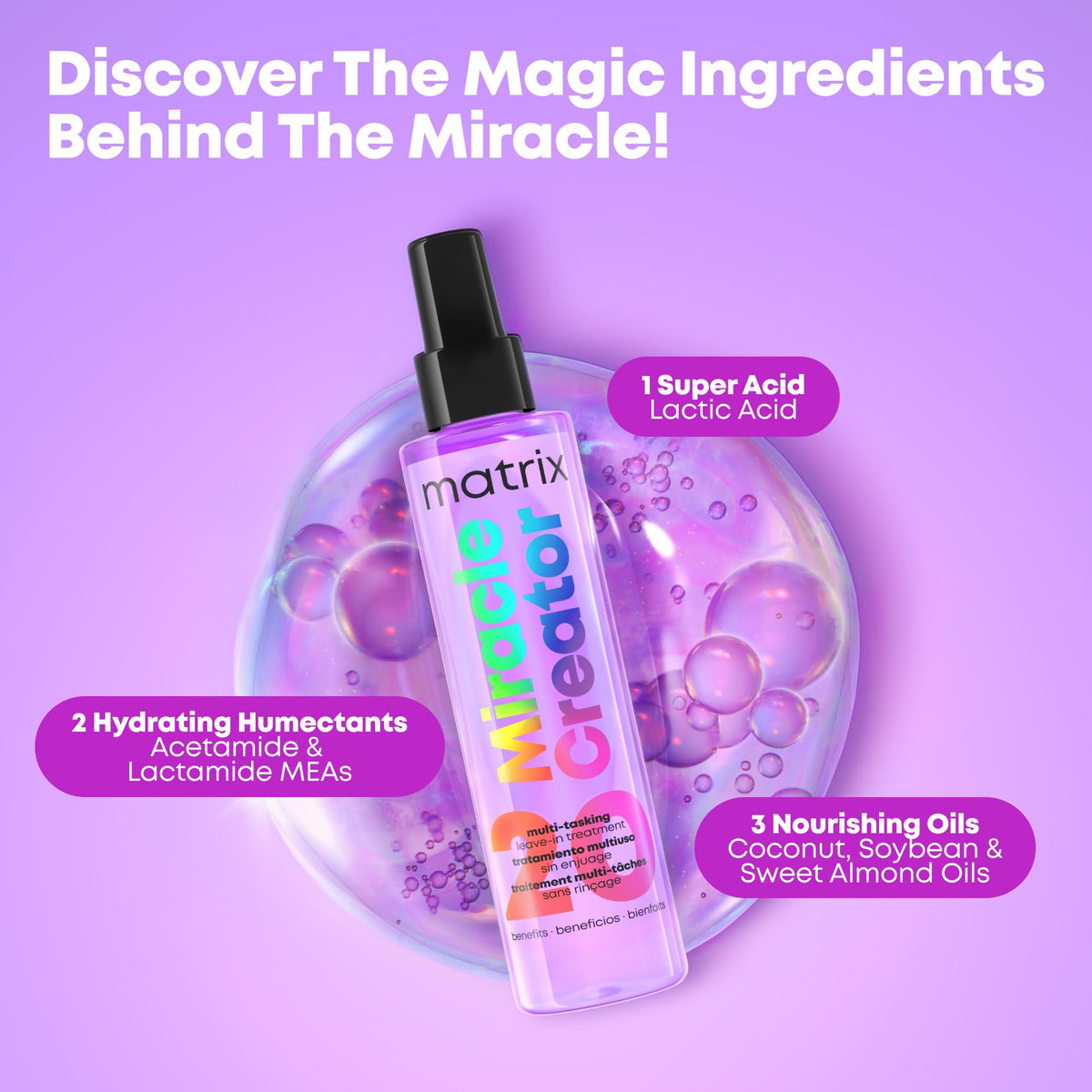 Matrix Miracle Creator Leave In Conditioner Spray - Premium Selection Official Imagery - 5