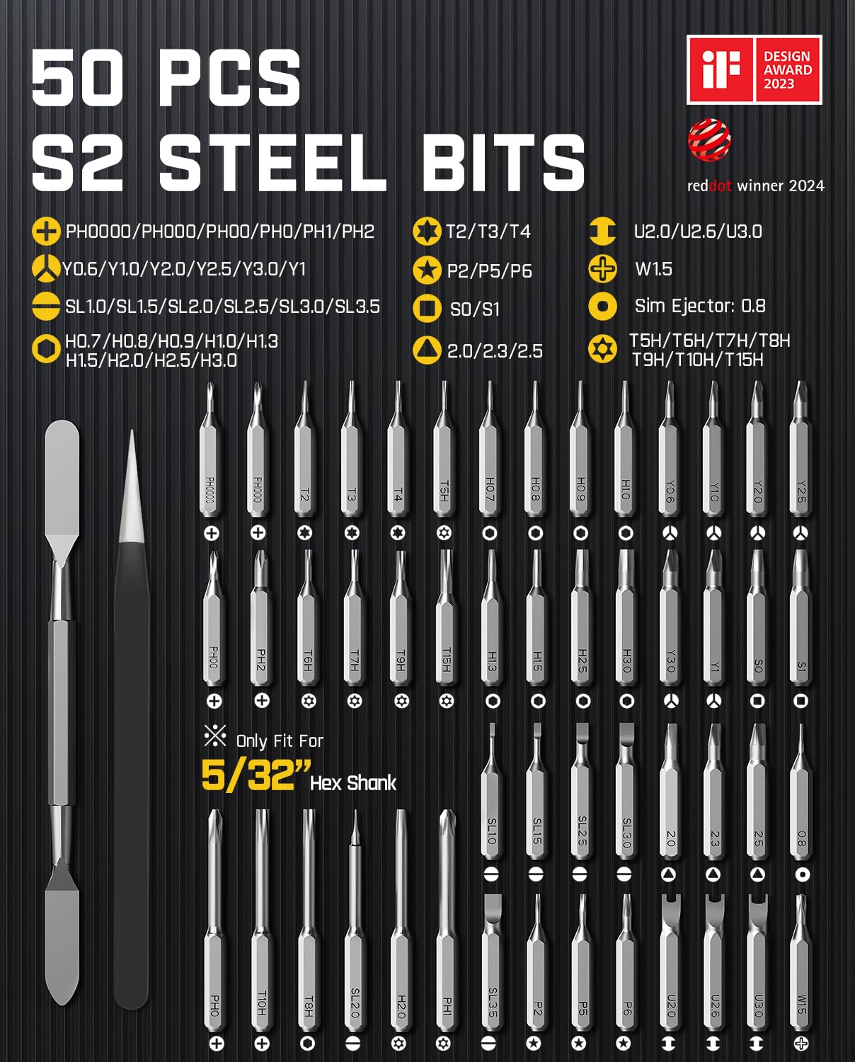 Fanttik E1 Max Electric Screwdriver, 53-in-1 Screwdriver for DIY by Fanttik - Angle View 8