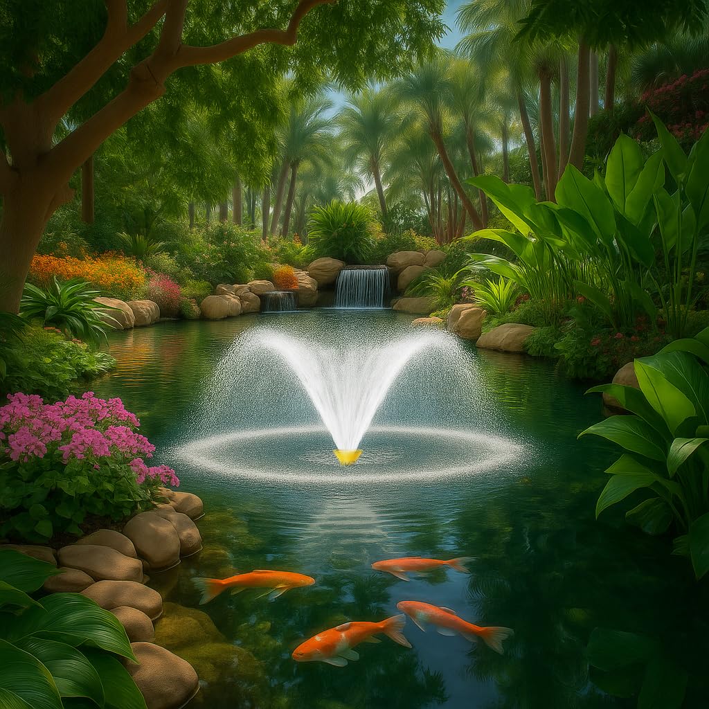 YANASO Pond Fountain Aerator, 1HP 15000 GPH Fountain Pump with Ti - YANASO Official Product View 8