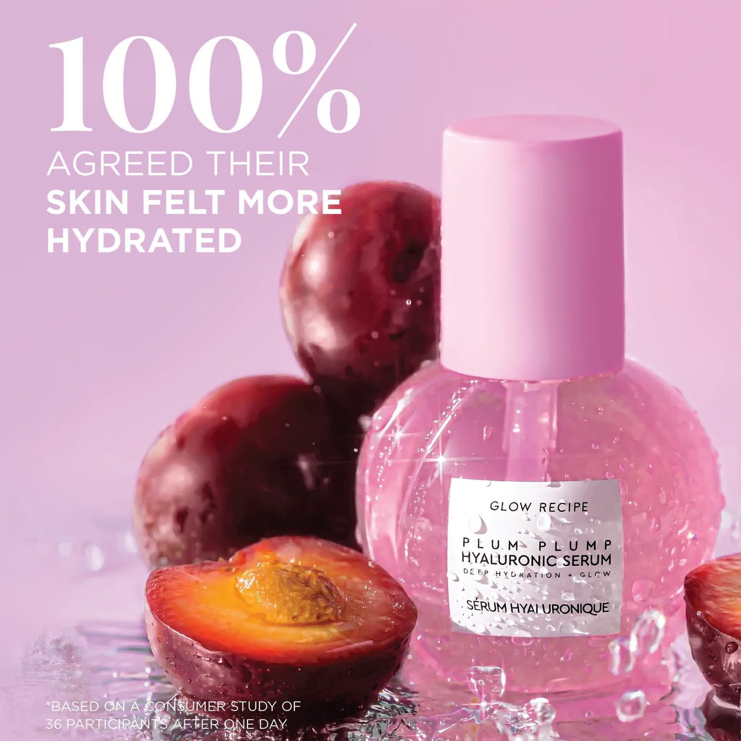 Glow Recipe Plum Plump Hyaluronic Acid Serum, Hydrating + Plumping Face Serum, - Glow Recipe Official Product View 3