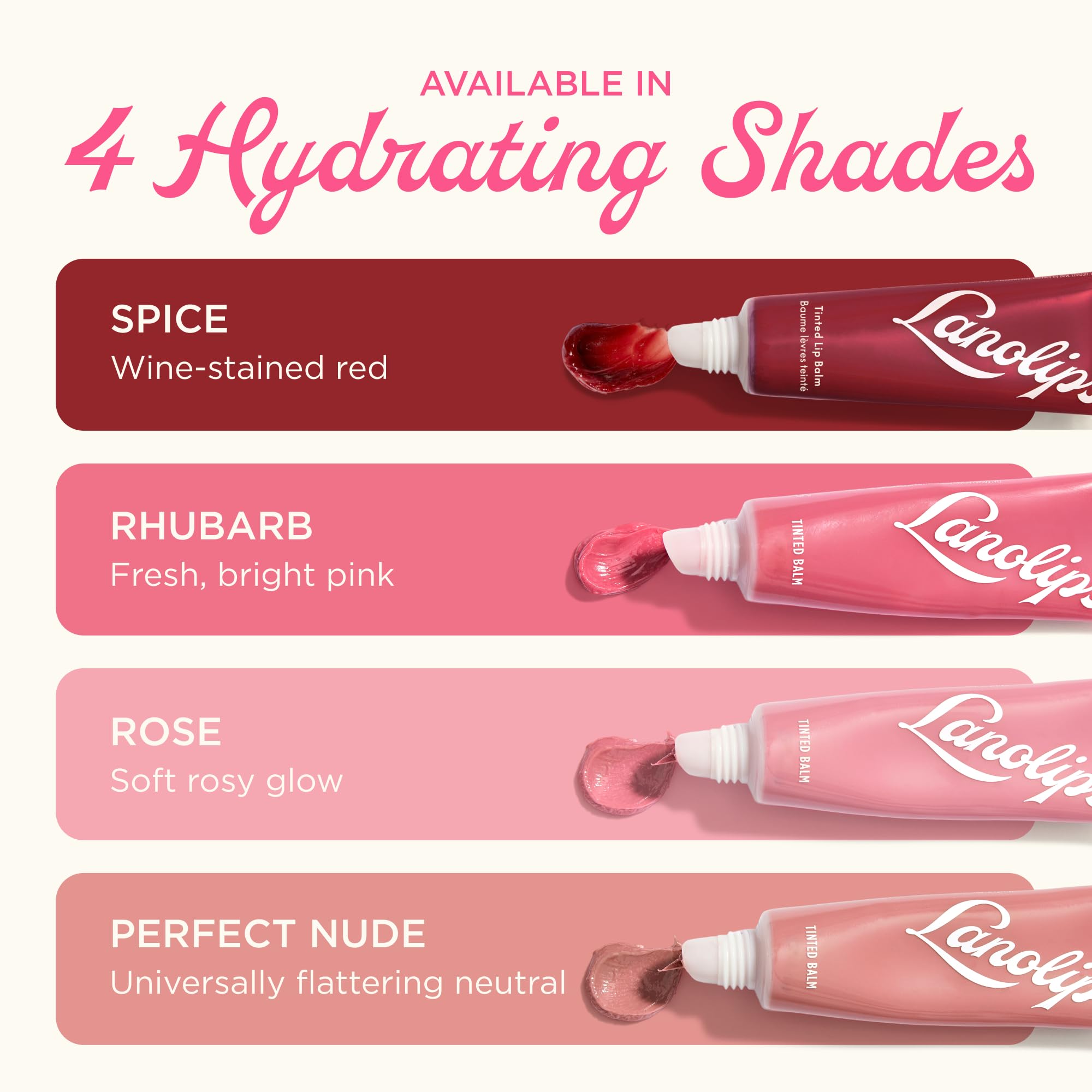 Lanolips Tinted Lip Balm - Enriched with Lanolin Oil for Shine & Hydration - Hydrating Tinted Lip Gloss Tube - Spice (12.5g / 0.44oz) - Lanolips Official Product View 7