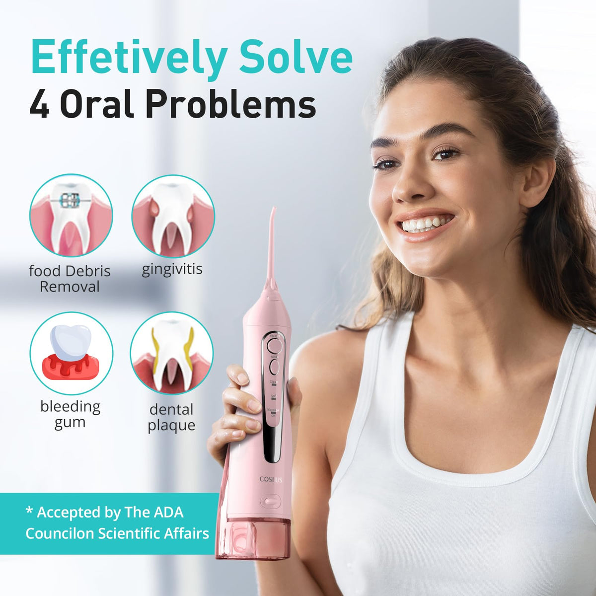COSLUS ADA Accepted C20 Water Dental Flosser Pick - COSLUS Official Imagery - 8