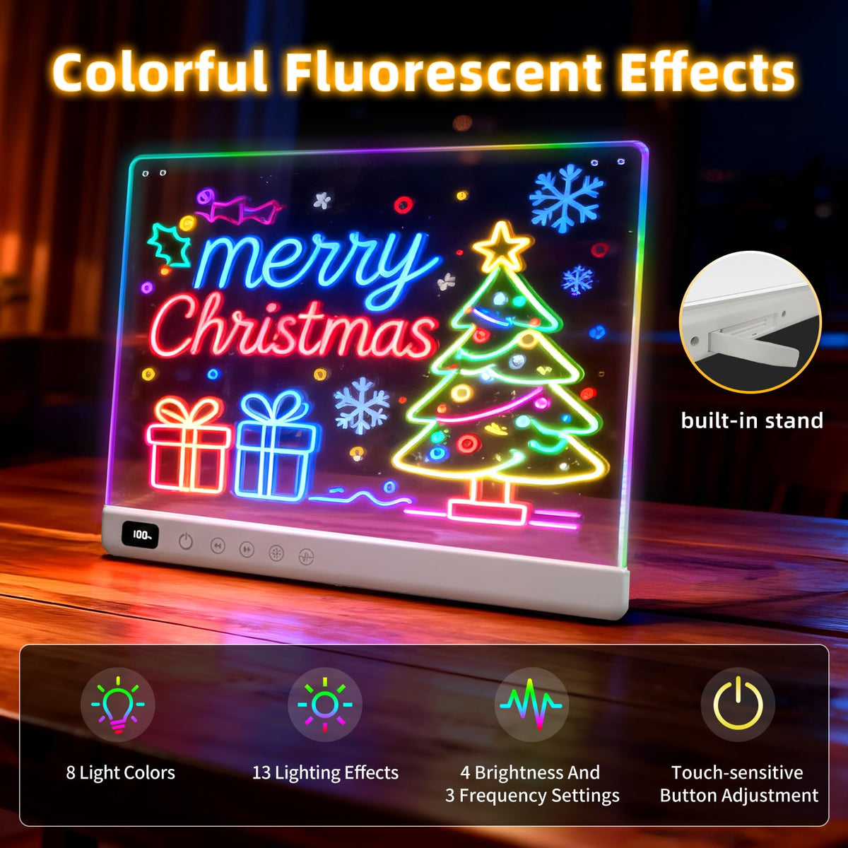 Led Drawing Board with 13 Light Effects 16 Rechargeable Glow - Lumiboard Official Imagery - 8