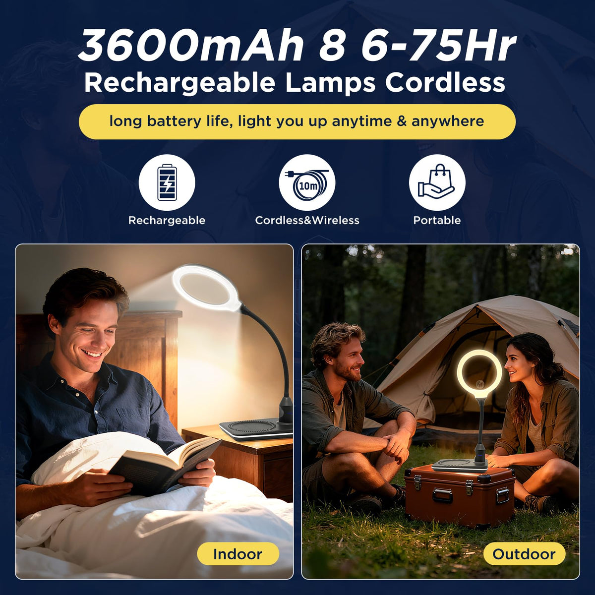15X 30X Rechargeable Magnifying Glass with Light and Stand - Huiboer Official Imagery - 4