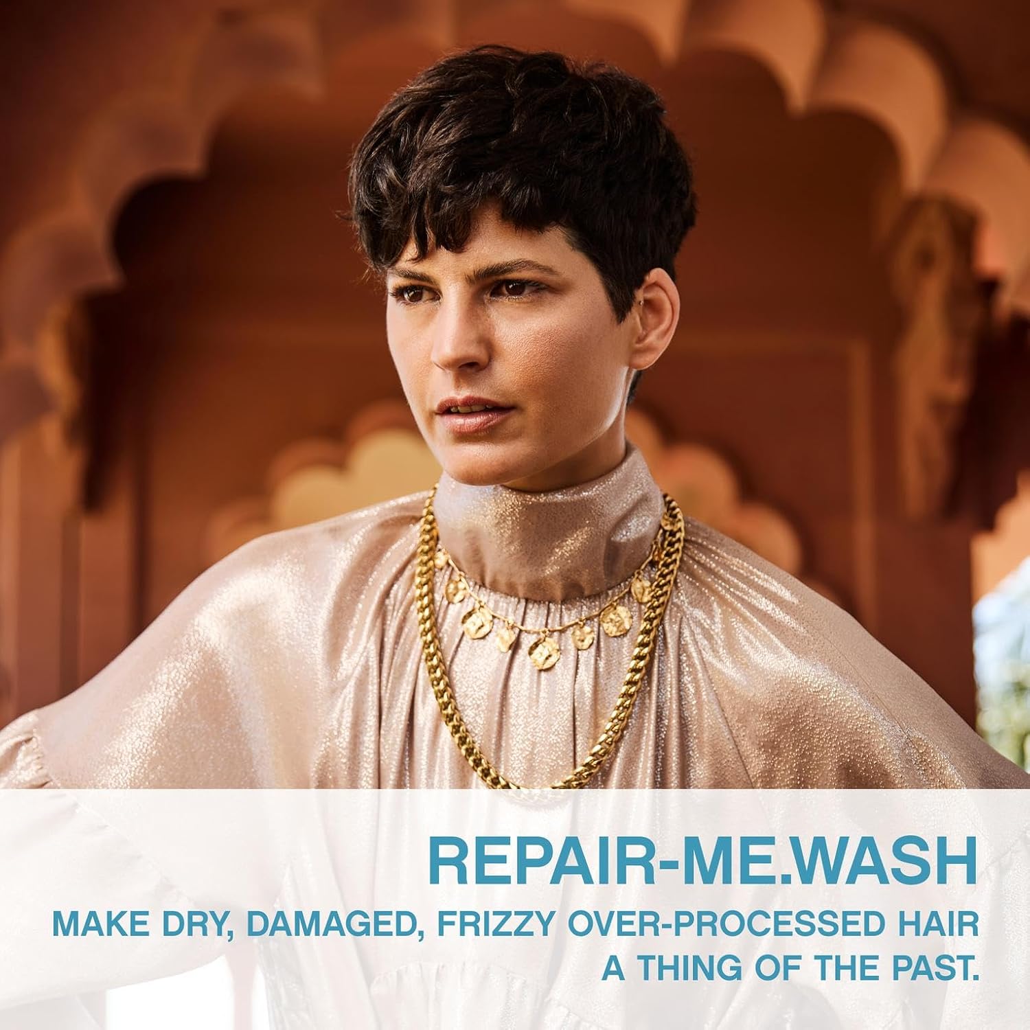 KEVIN.MURPHY REPAIR-ME.WASH moisturizing hair repair shampoo bottle with pump dispenser for damaged hair care.