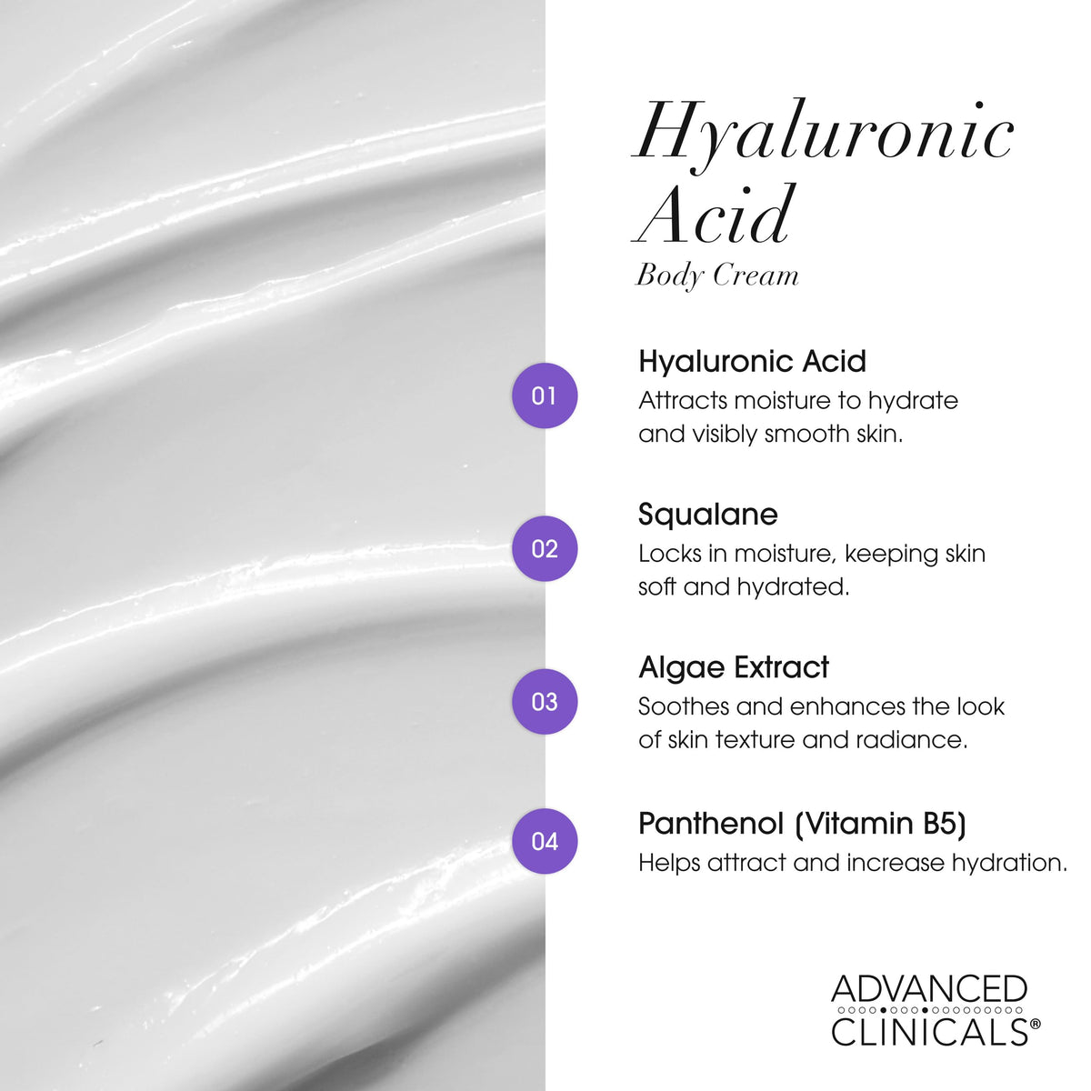 Advanced Clinicals Hyaluronic Acid Moisturizer Fragrance - Advanced Clinicals Official Imagery - 5