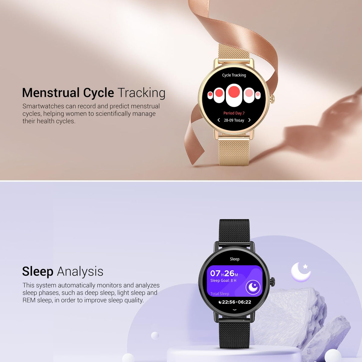 Blackview Smart Watches for Women Android iPhone Answer Make - Blackview Official Imagery - 5