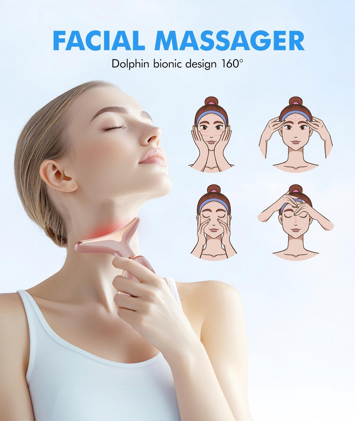 SDKWDH Red Light Therapy for Face and Neck 7 Color Face - SDKWDH Official Imagery - 8