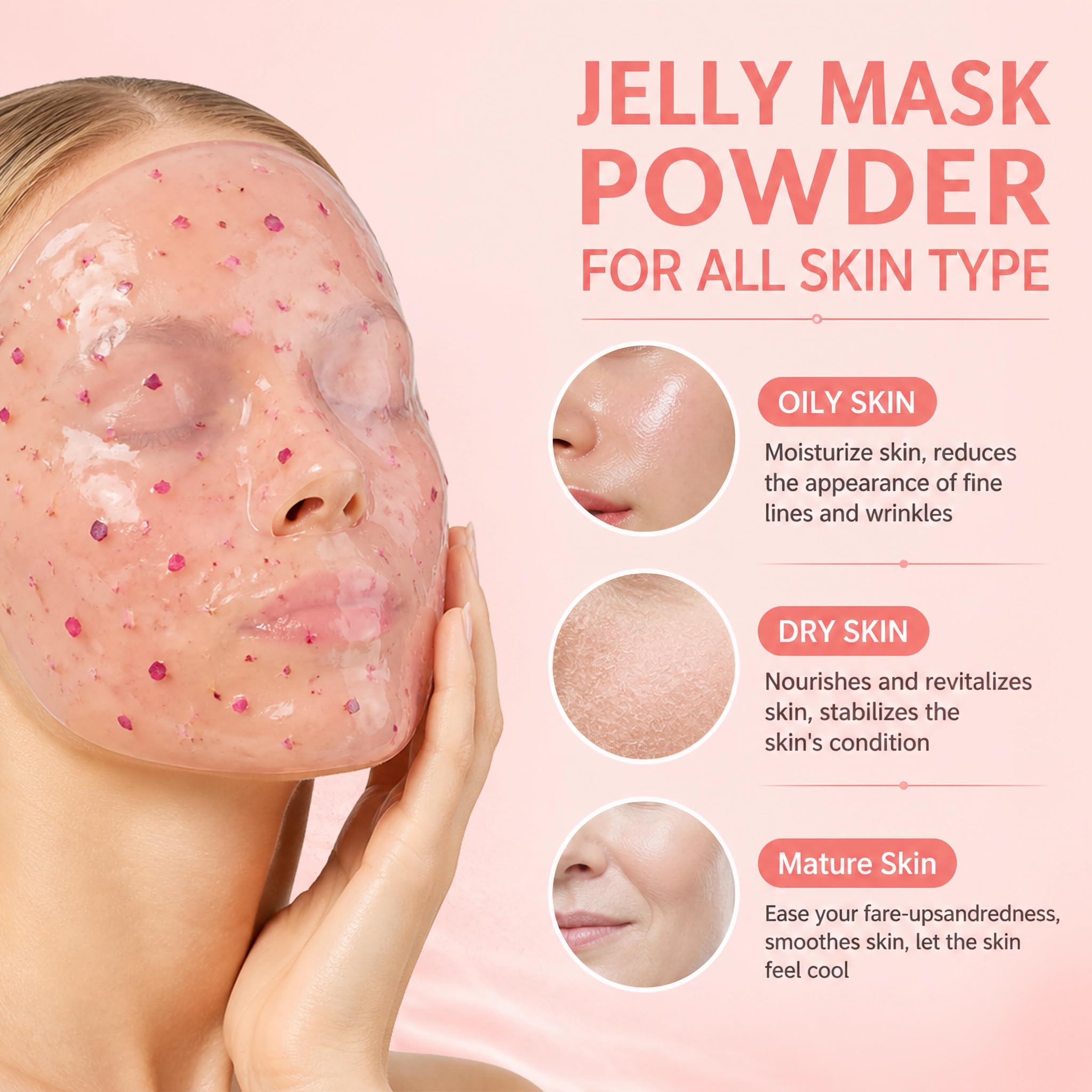 Jelly Mask for Facials Professional, Jelly Mask Powder for Face, - YMEYFAN