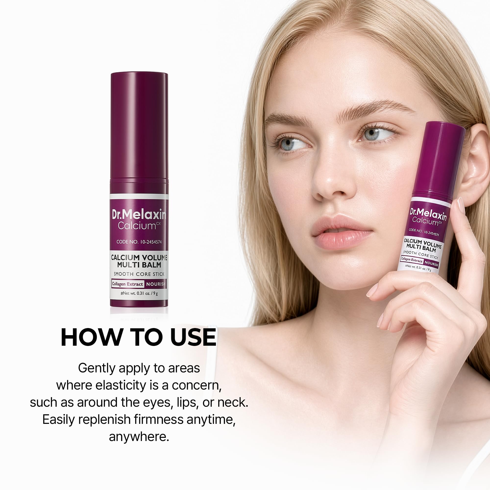 Dr.Melaxin Collagen Multi Balm Stick, Calcium &amp; Adenosine - Dr.Melaxin