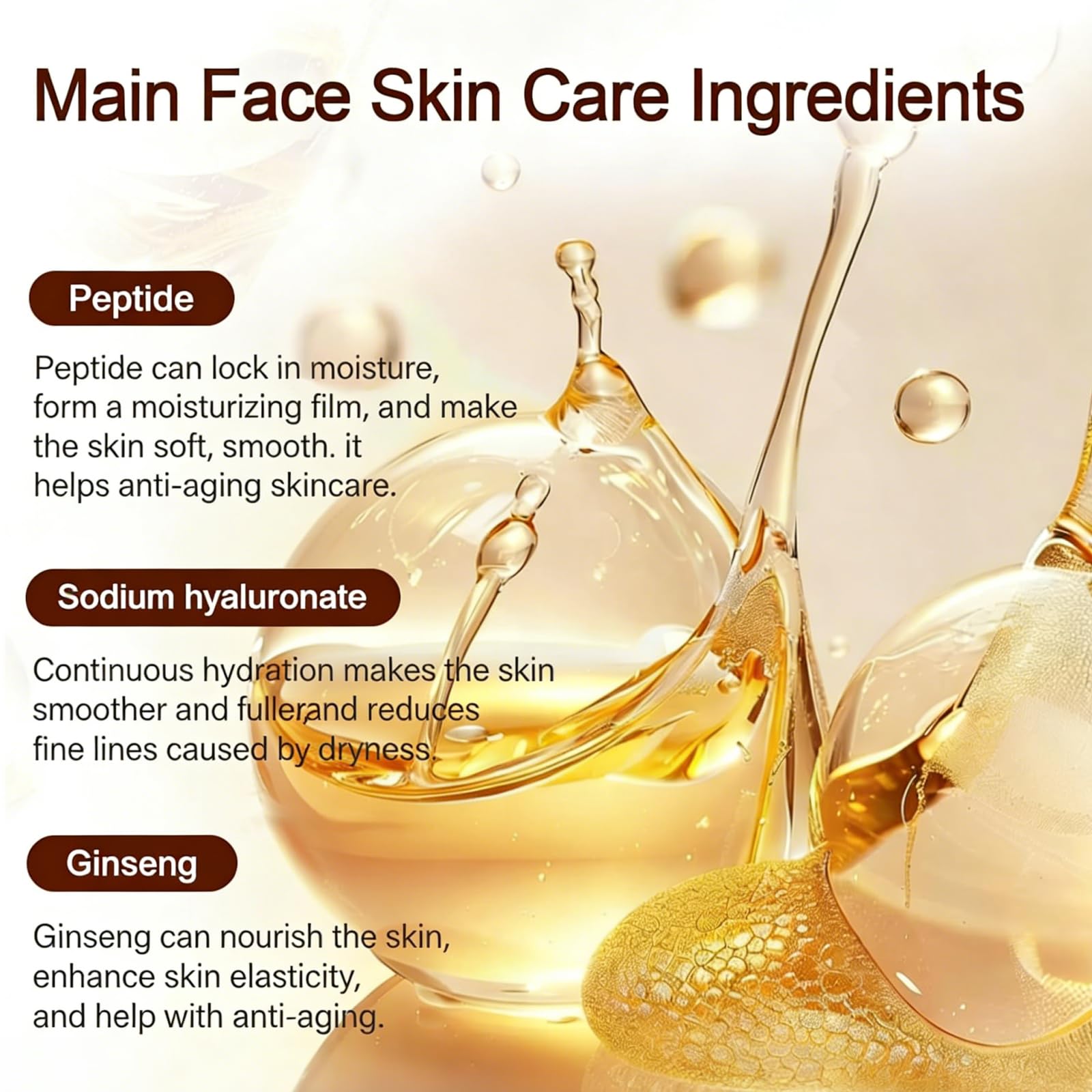 Ginseng Peptide Anti Aging Skin Care Set - BEAUTYTURESS