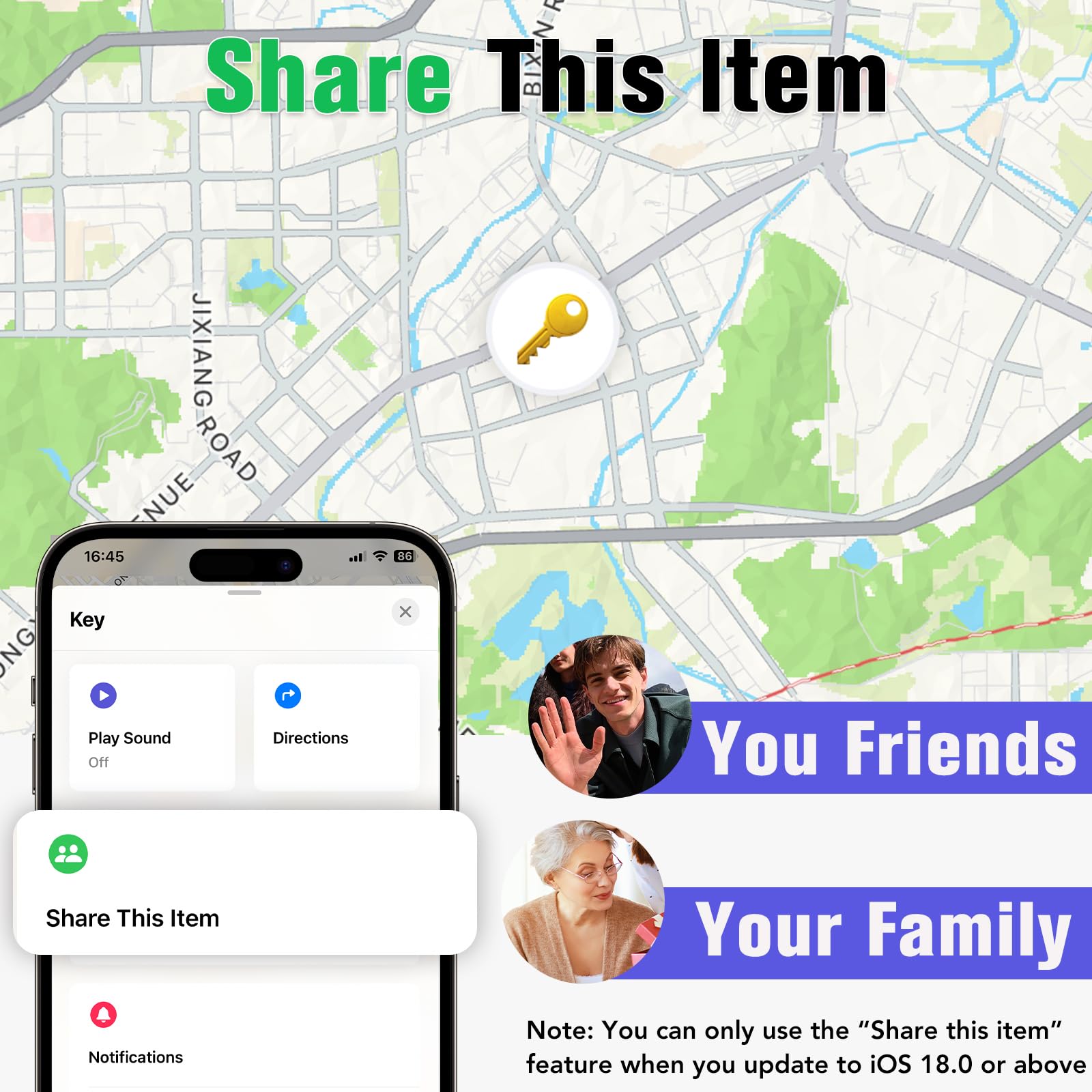 aowoka Air Tracker Tags 4-pack, Bluetooth item finder for keys, luggage, satchel, compatible with Apple Find My app, mini design