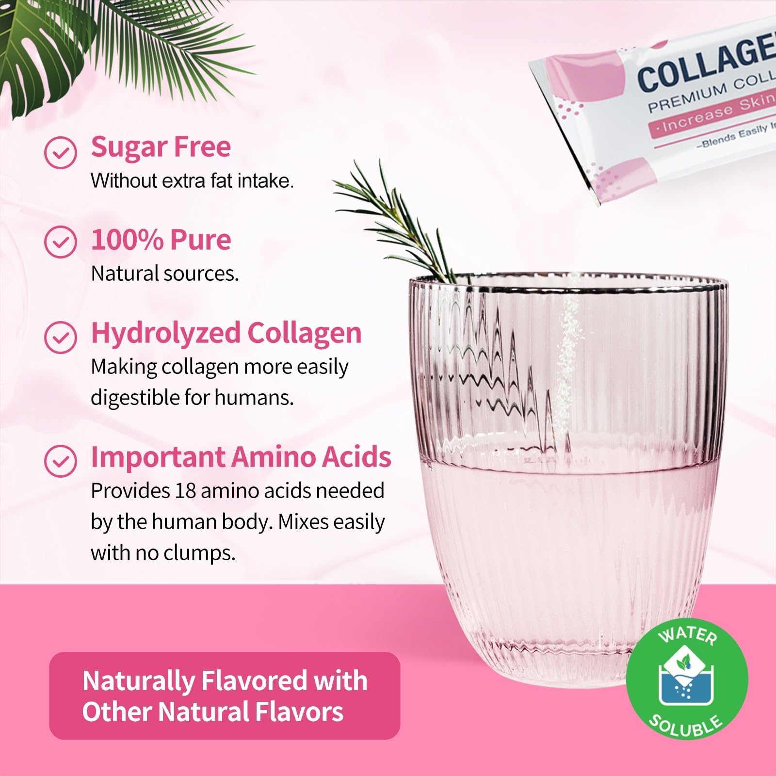 NATURE TARGET Multi Collagen Peptides Powder 30 Stick Packs - NATURE TARGET Official Imagery - 3