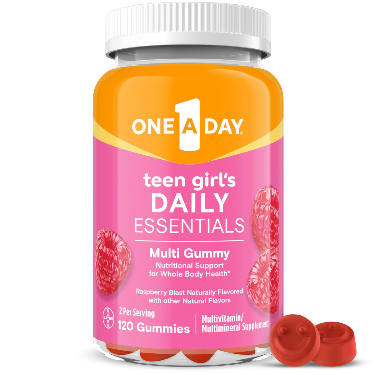 One A Day Teen Girl s Daily Essentials Multivitamin Gummies - ONE A DAY Official Imagery - 1