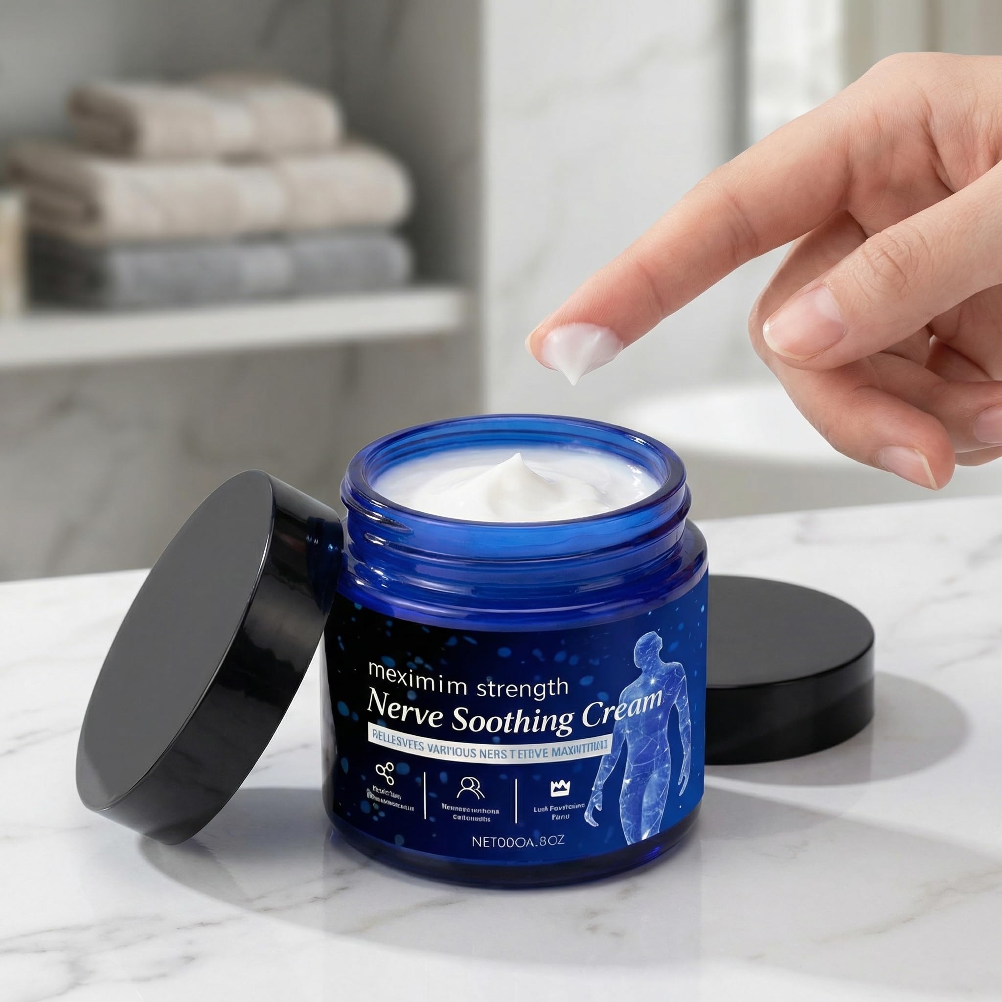 Clennaner Nerve Soothing Calming Body Cream in 120g jar, moisturizing and calming skin for daily care.