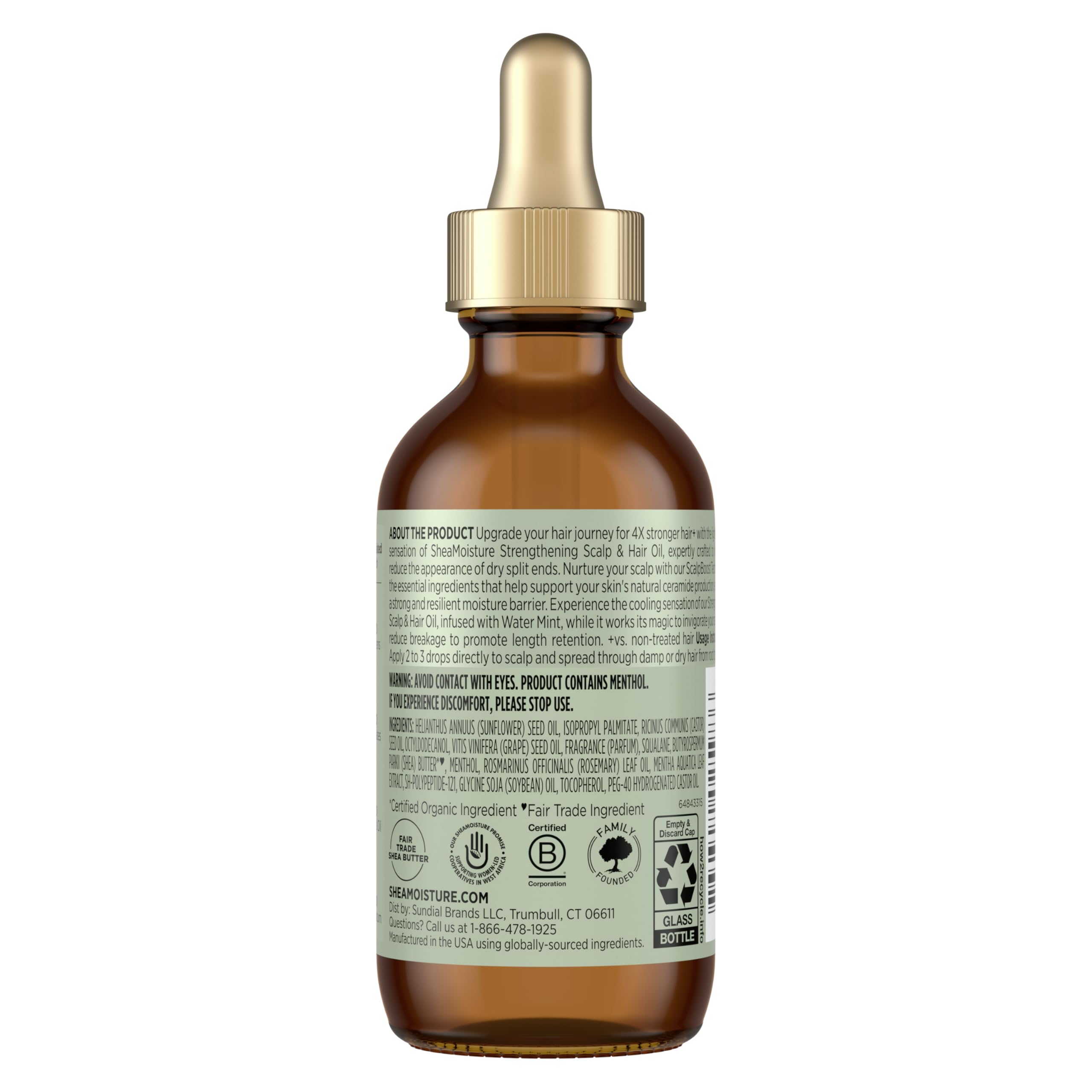 Elefair Tech Shea Moisture Strengthening Scalp & Hair Oil Rosemary & Collagen - Elefair Tech Official Product View 3