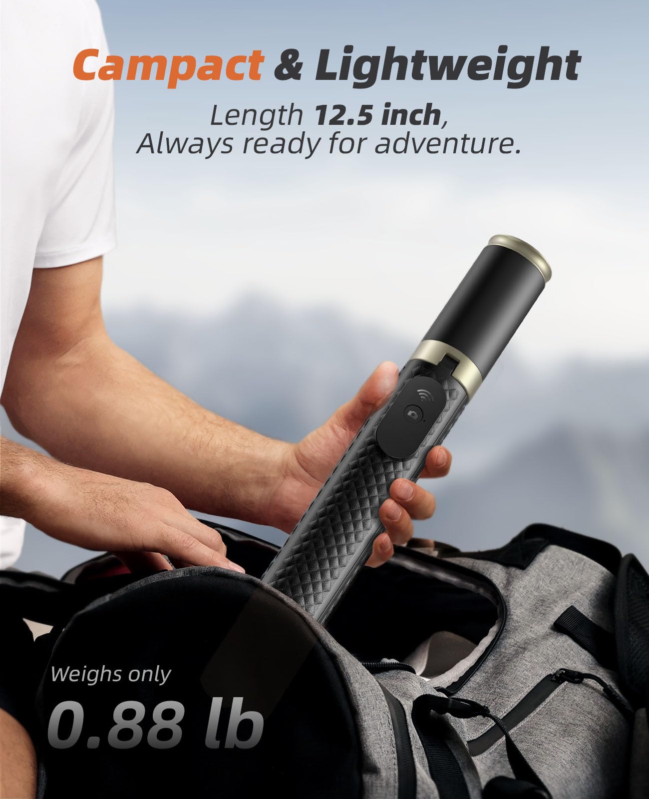 Vimose Tripod for iPhone, Selfie Stick with Remote, Stable & Dura by Vimose - Angle View 6