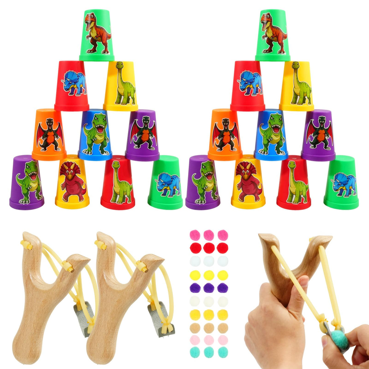 Christmas Wooden Slingshot Catapult Kit for Kids 2 Wooden - TEASIK Official Imagery - 4