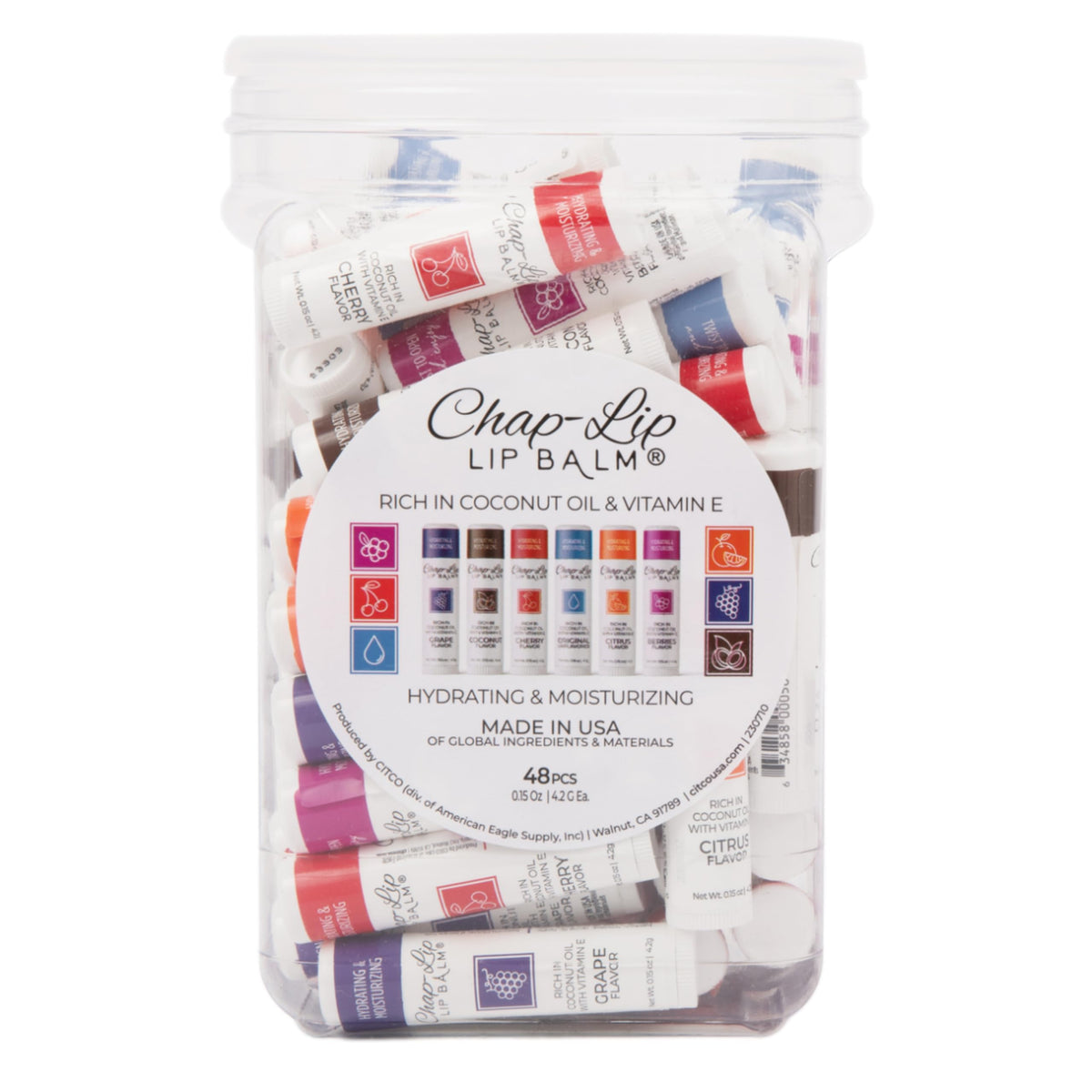 Chap Lip Lip Balm Vitamin E with Coconut Oil - Chap-Lip Lip Balm Official Imagery - 2