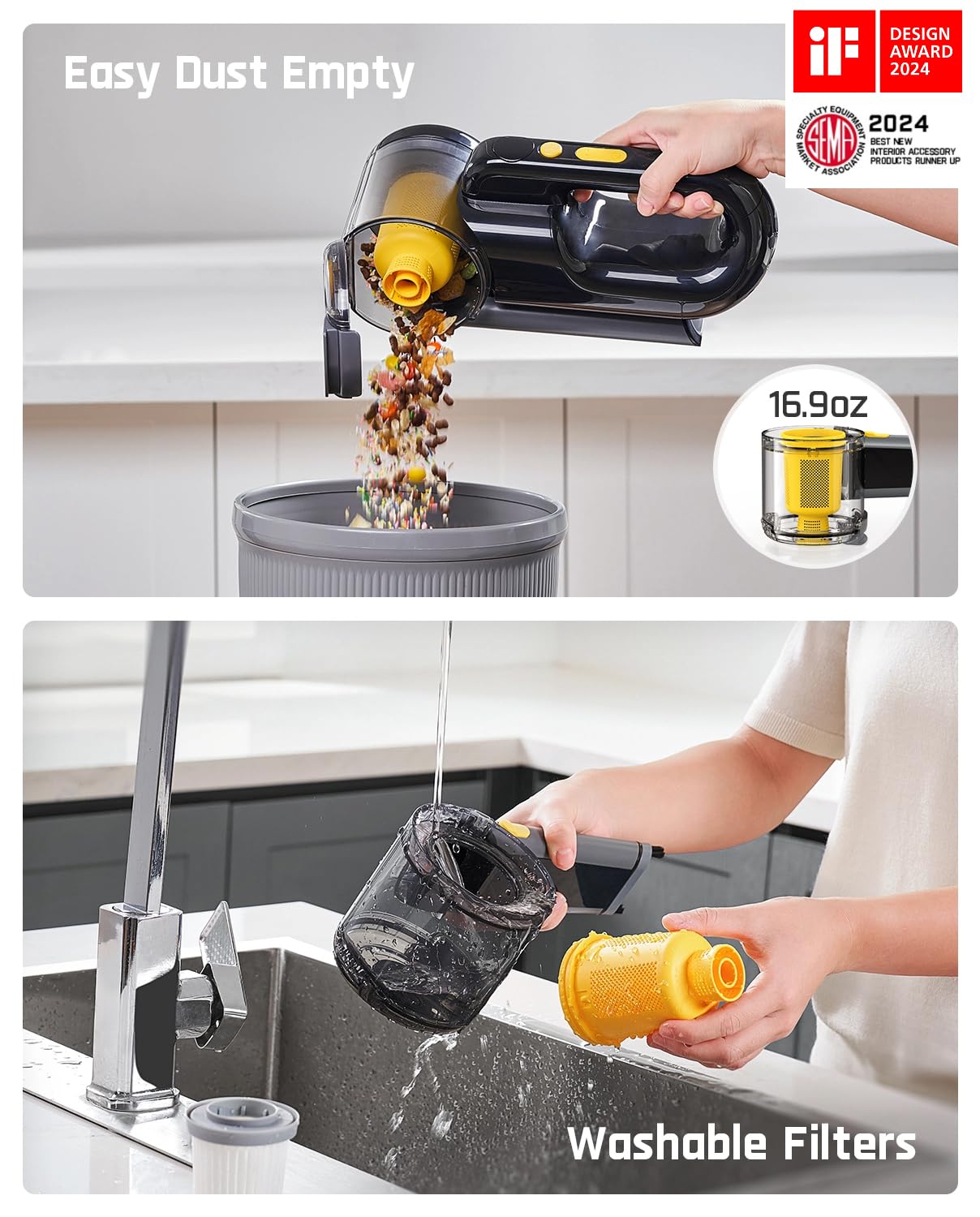 Fanttik Fold V10 APEX Pivot Cordless Car Vacuum, 17000Pa Handheld - Fanttik Official Product View 7
