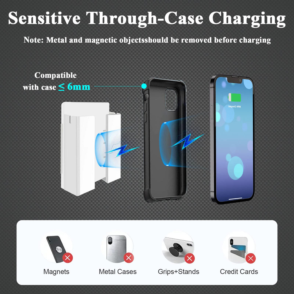 P2 Wireless Charger Wall Mounted Wireless Phone Charger for - LANBON Official Imagery - 8