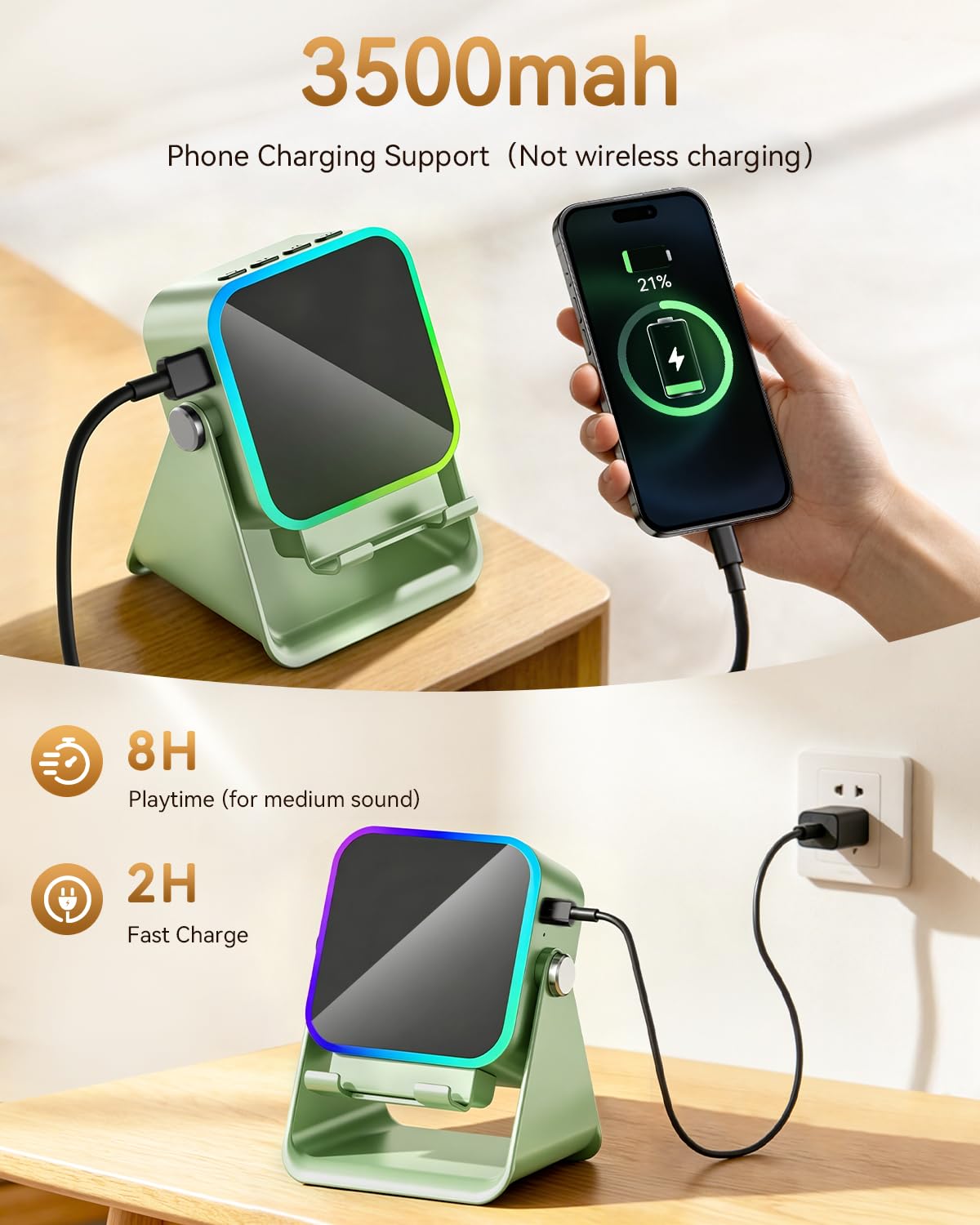 MILOUZ Gifts for Men Tech Gadgets Wireless Induction Speaker with by MILOUZ - Angle View 6