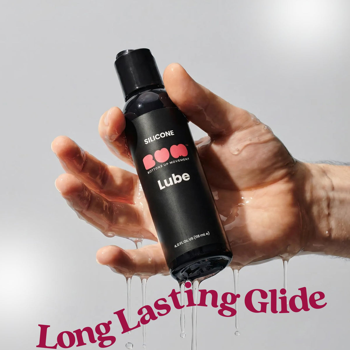 Bum Silicone Based Lube for Long Lasting Intimate Care - (BUM) Bottoms Up Movement Official Imagery - 5