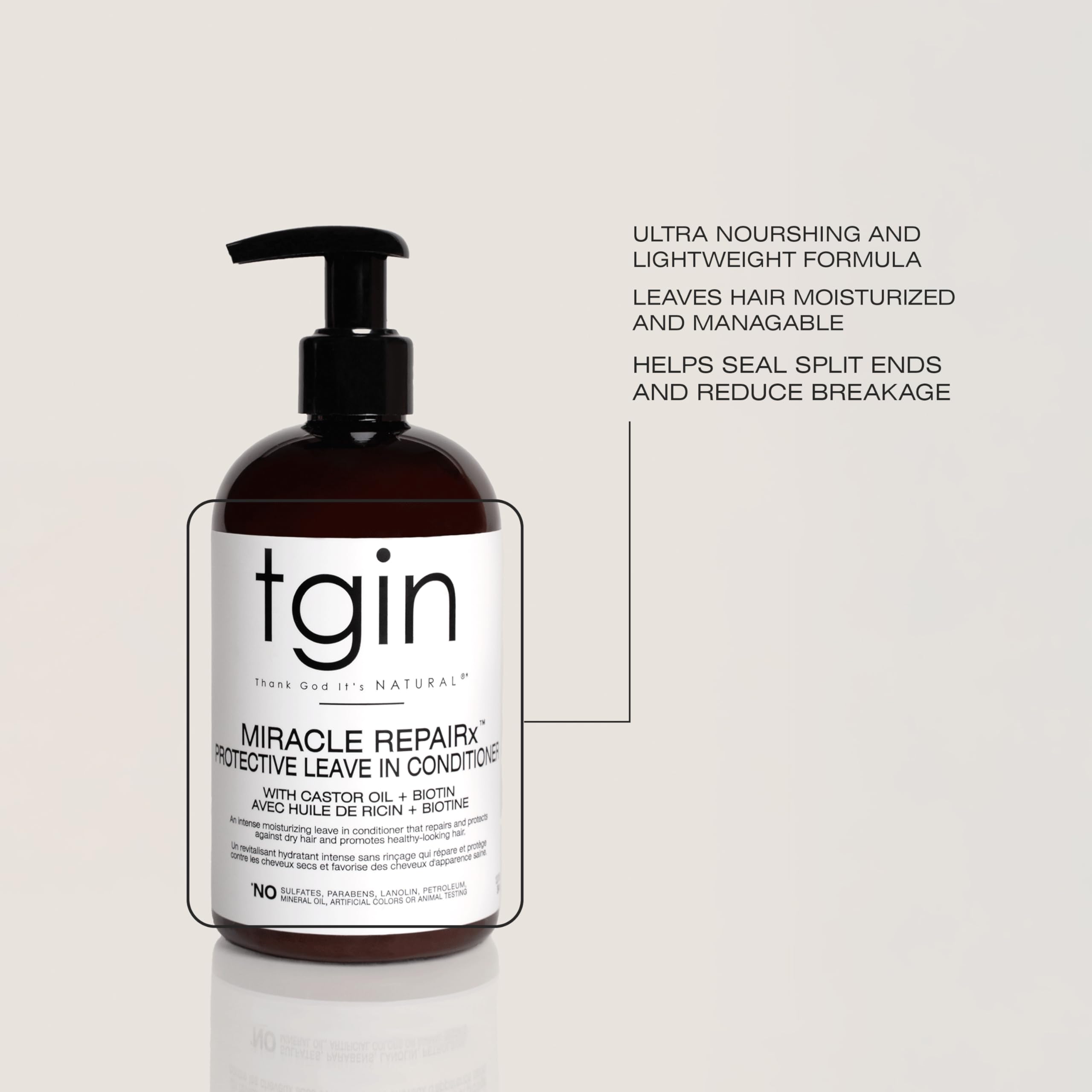 Thank God It's Natural tgin Protective Leave In Conditioner – Restores Moisture - Thank God It's Natural Official Product View 4