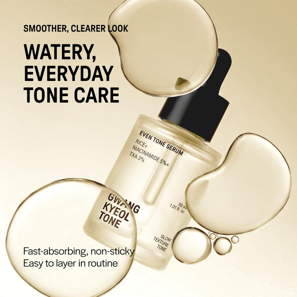 GWANG KYEOL TONE Even Tone Serum Rice Water Niacinamide - GWANG KYEOL TONE Official Imagery - 5