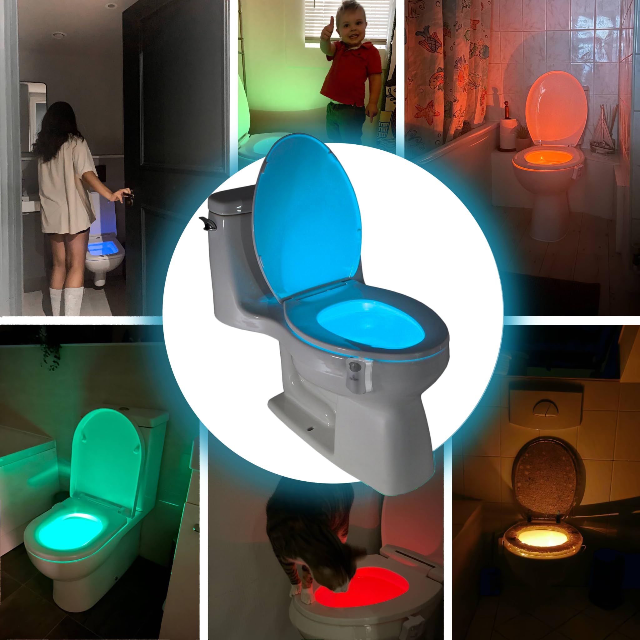 ToiLight The Original Toilet Bowl Night Light. Fun Useful Bathroo by ToiLight - Angle View 7
