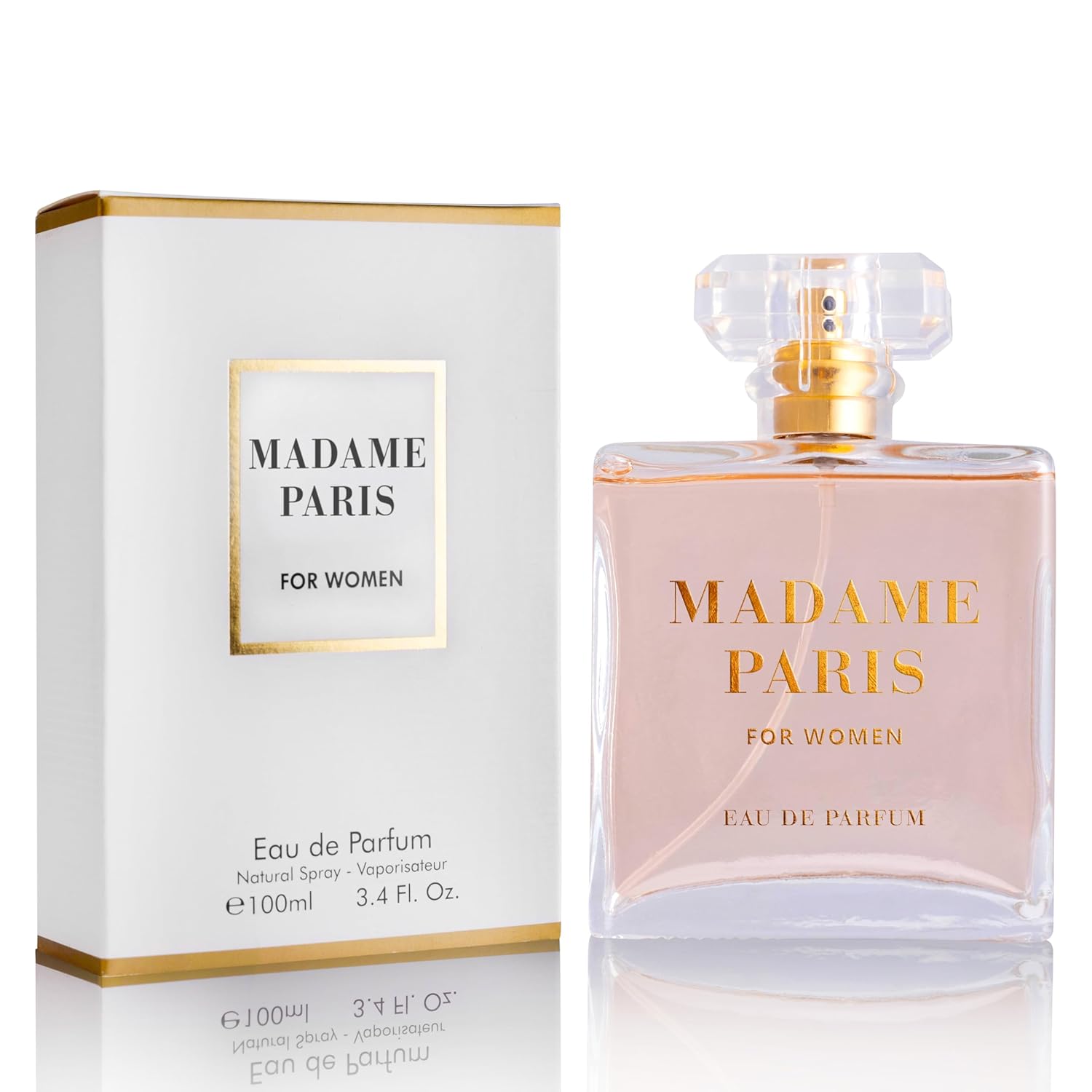 Urban Collection Madame Paris for Women Eau De Parfum 3.4 oz with delicate floral notes in an elegant bottle